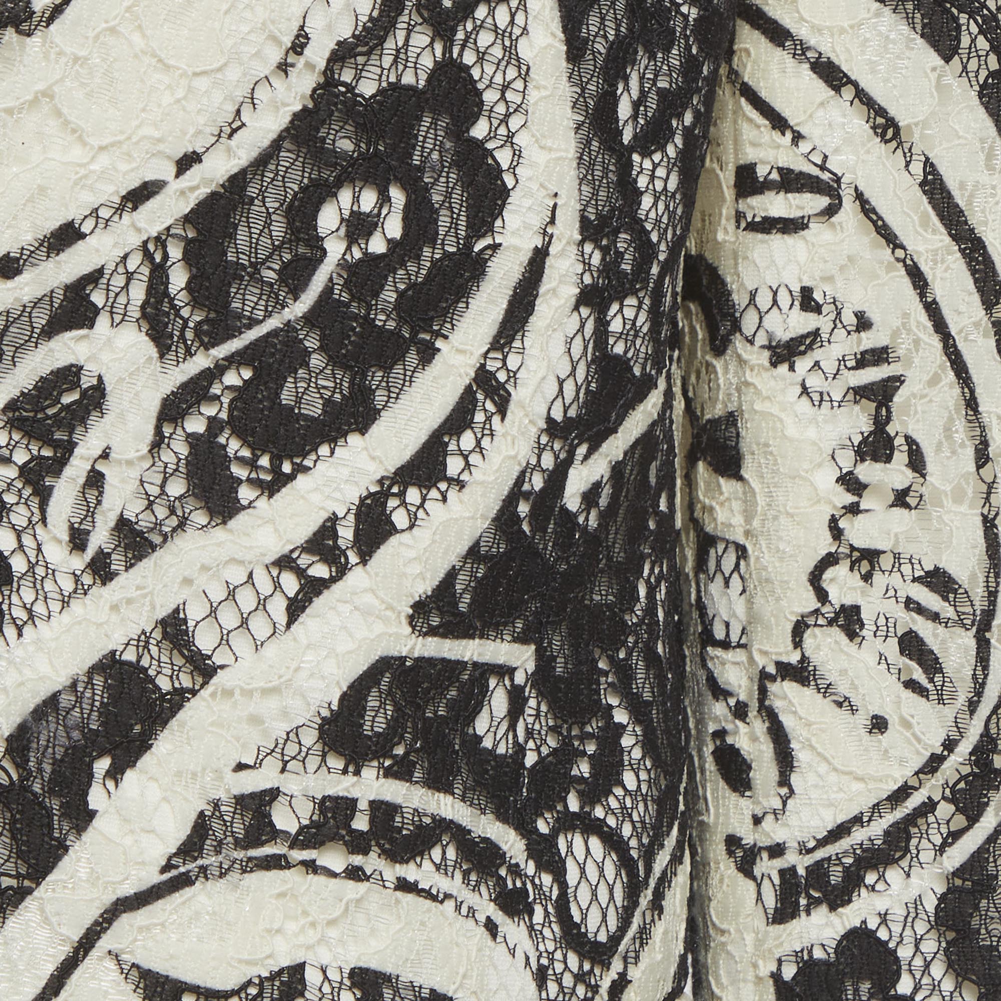 Class By Roberto Cavalli White/black Lace Regular Fit Blazer - Image 3