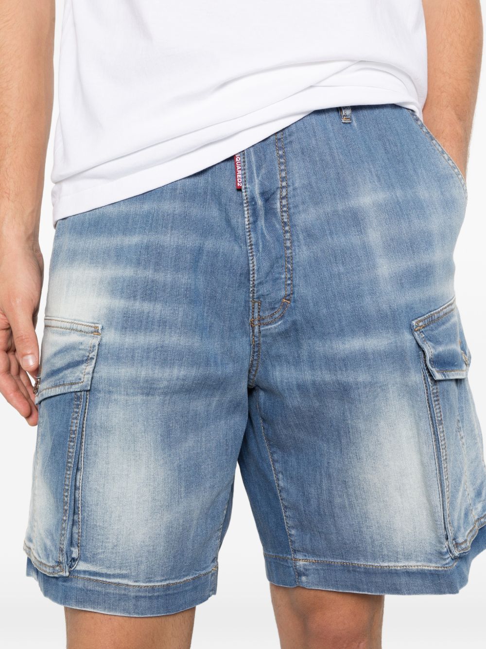 Classic Five Pocket Denim Casual Shorts - Image 3