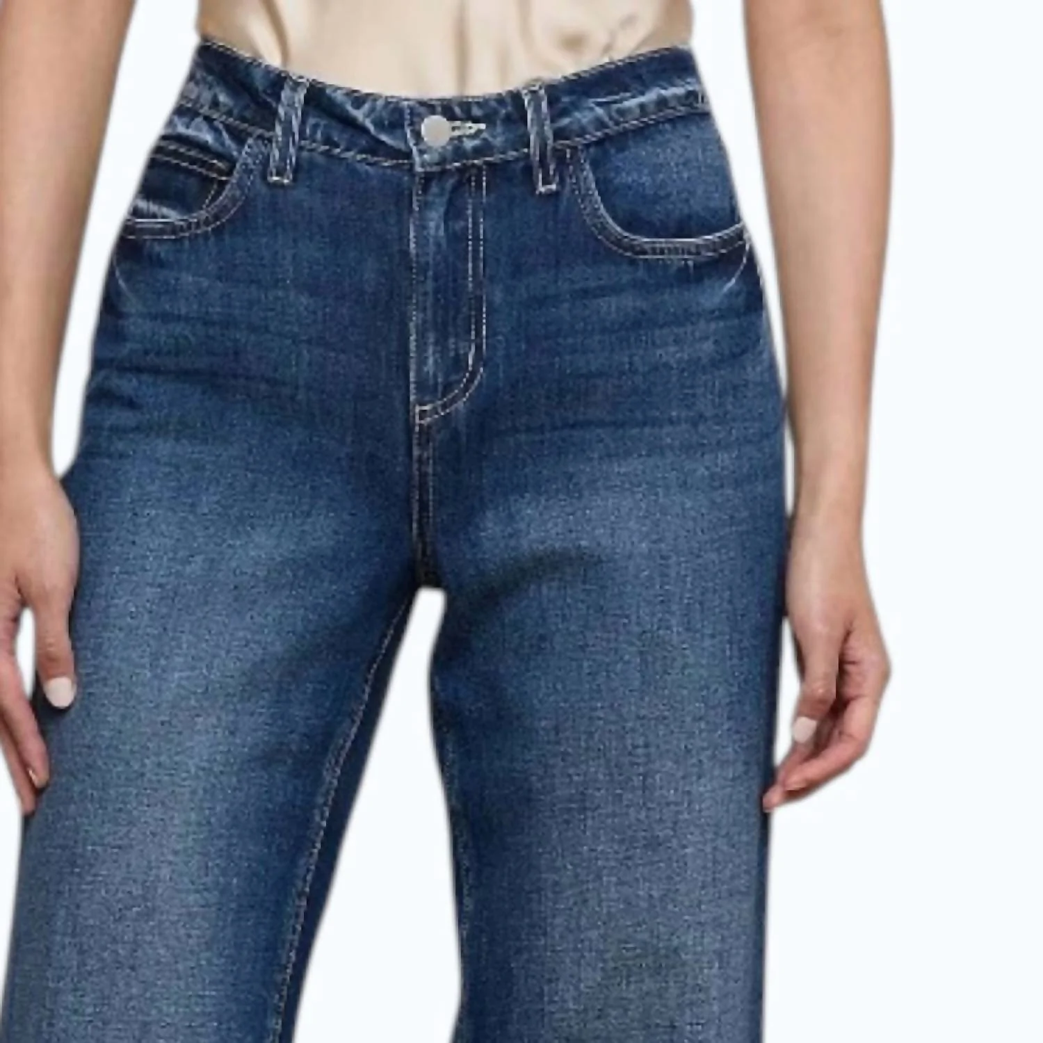 Clayton Wide-Leg Jean In Blue - Image 2