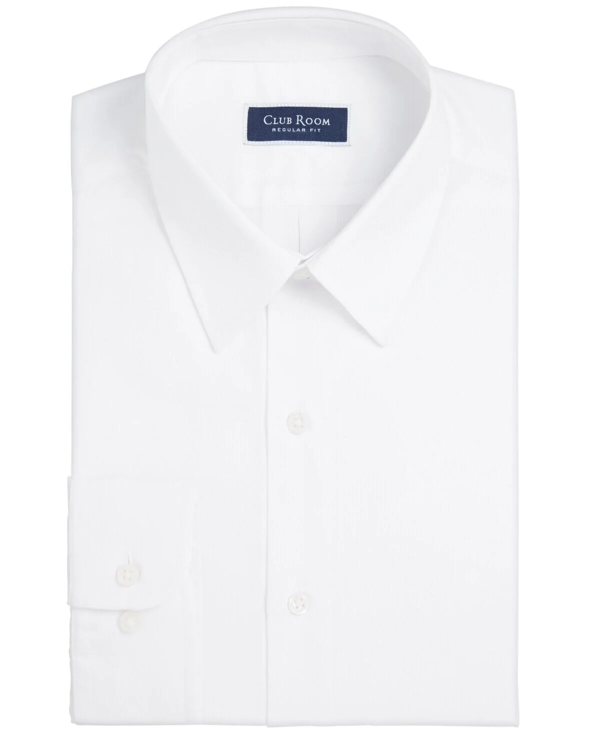 Club Room 100076680MN Dress Shirt Men's White Button Up Long Sleeve MCWW118 - Image 2