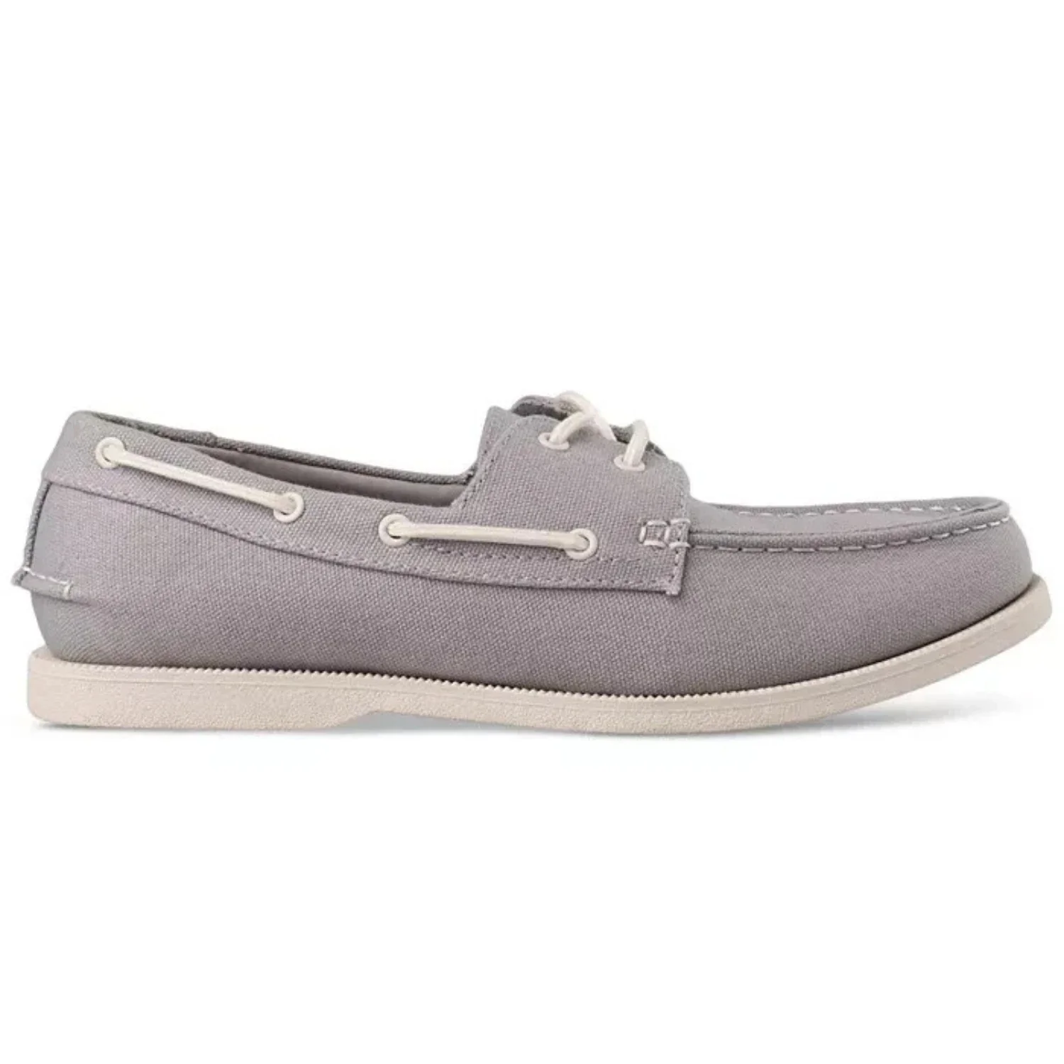 Club Room Elliot 100184110MN Men's Gray Canvas Comfort Casual Boat Shoes ZAP2365 - Image 2