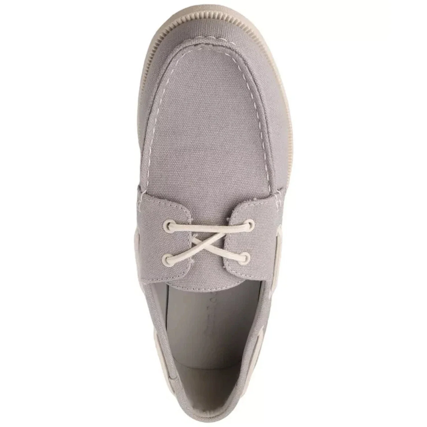 Club Room Elliot 100184110MN Men's Gray Canvas Comfort Casual Boat Shoes ZAP2365 - Image 3
