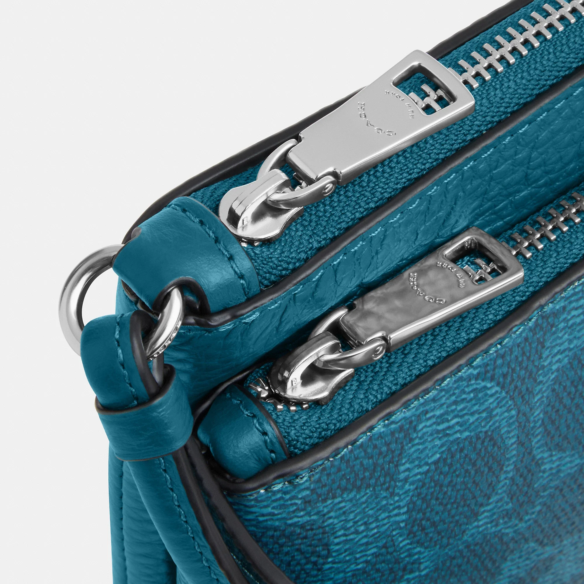Coach Outlet Double Zip Wallet In Signature Canvas - Image 3