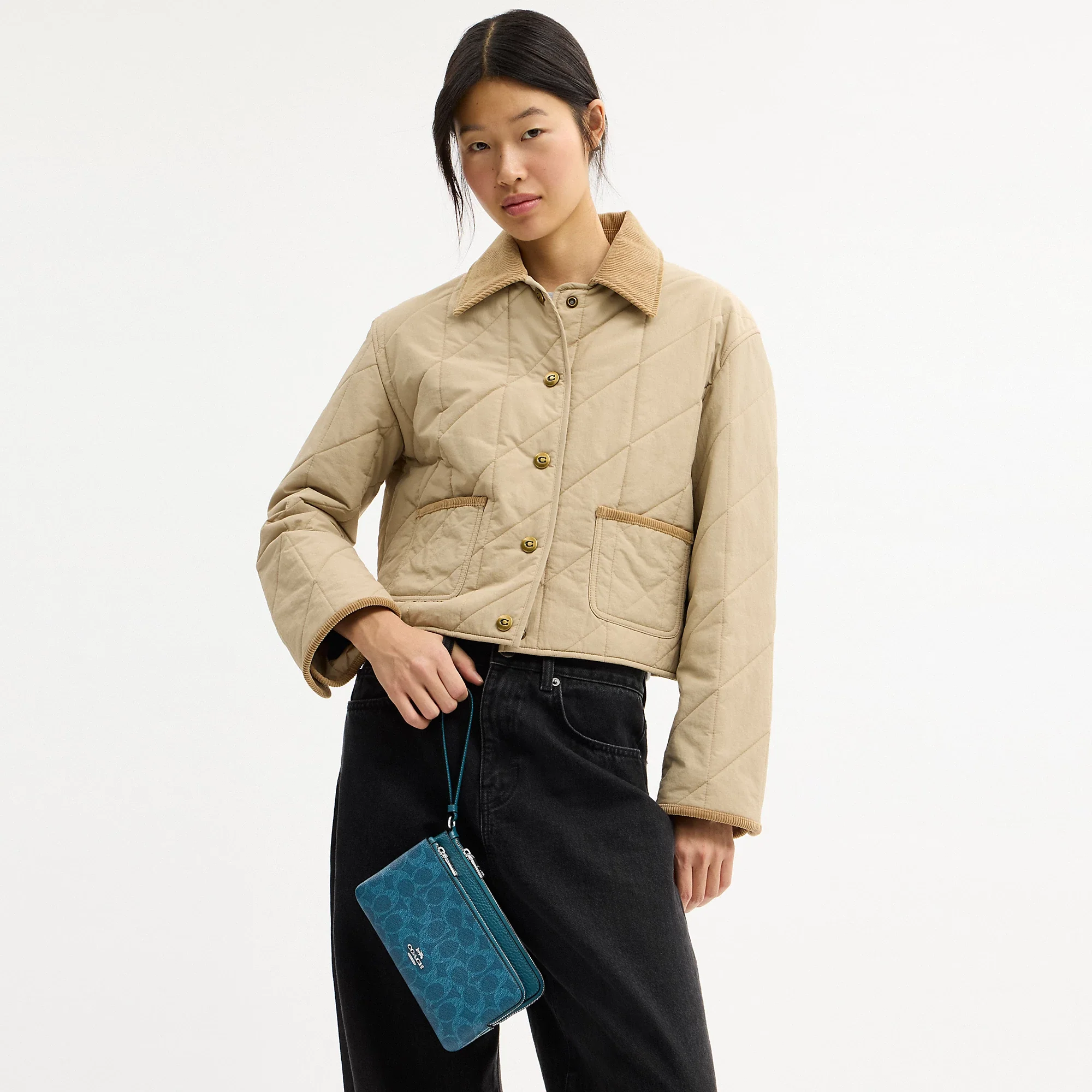 Coach Outlet Double Zip Wallet In Signature Canvas - Image 5