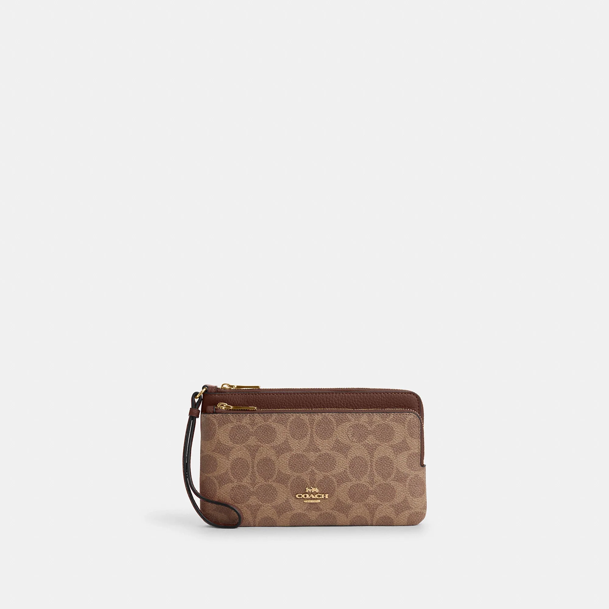 Coach Outlet Double Zip Wallet In Signature Canvas - Image 6