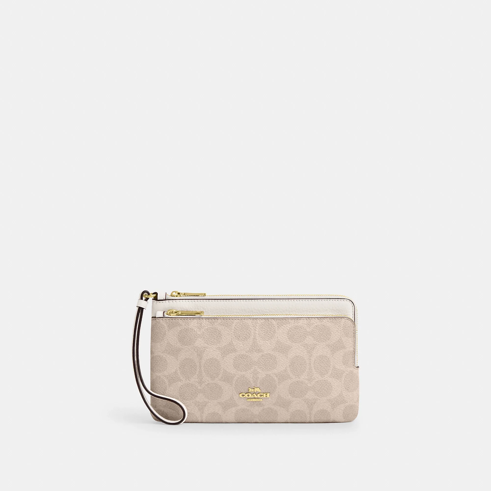 Coach Outlet Double Zip Wallet In Signature Canvas - Image 8