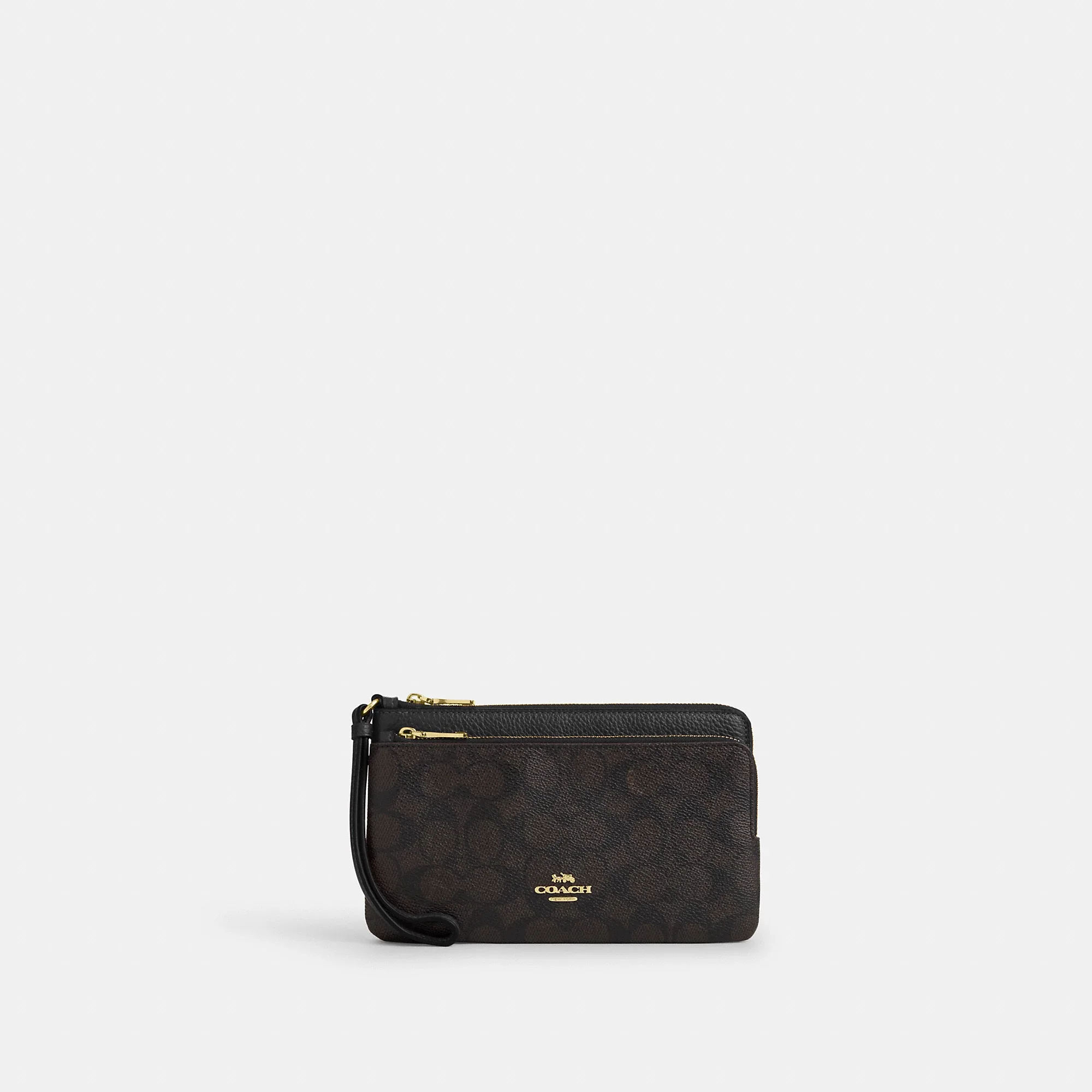 Coach Outlet Double Zip Wallet In Signature Canvas - Image 9