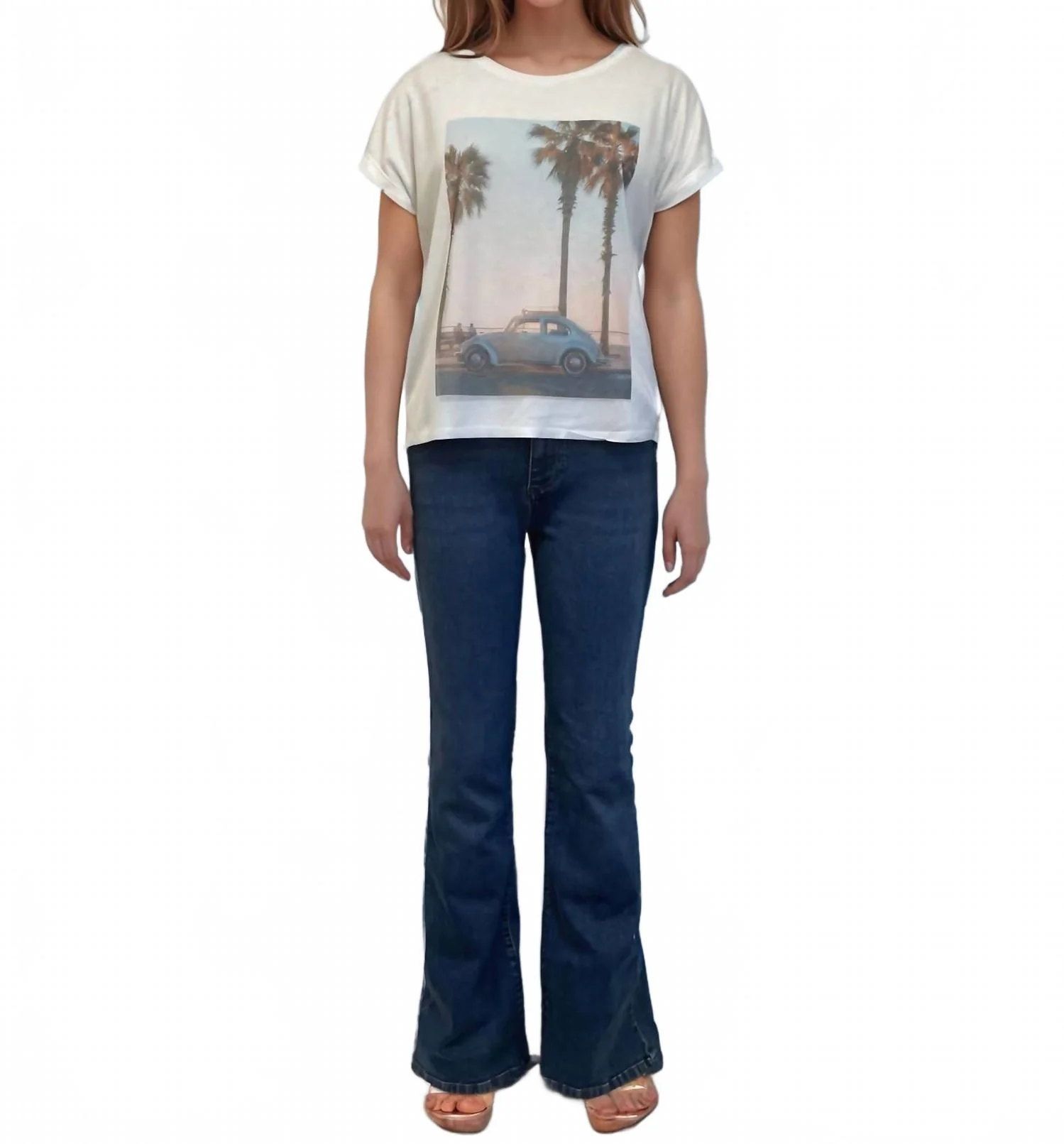 Coastal Cruiser Graphic Tee In White - Image 5