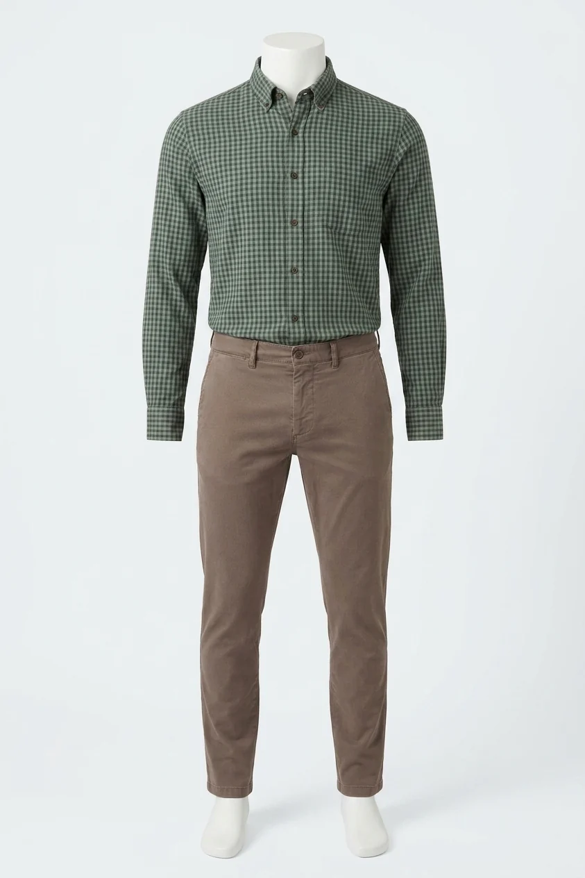 Coastline Chino Pants In Alpine Brown