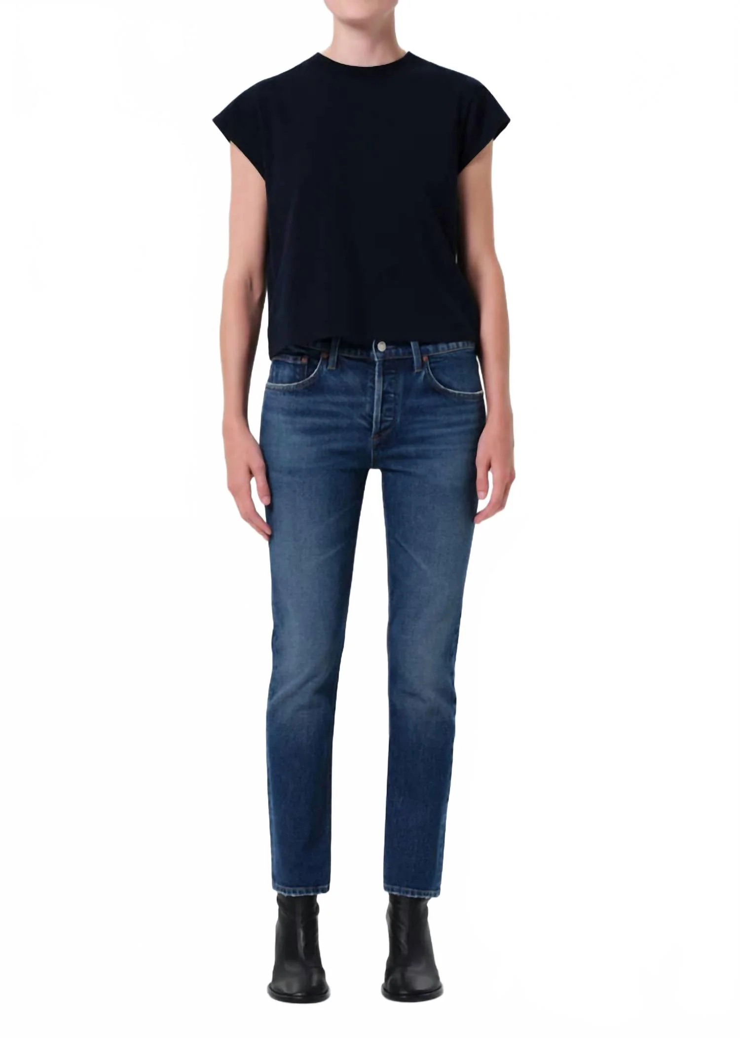 Cocktail Ankle Jean In Outline