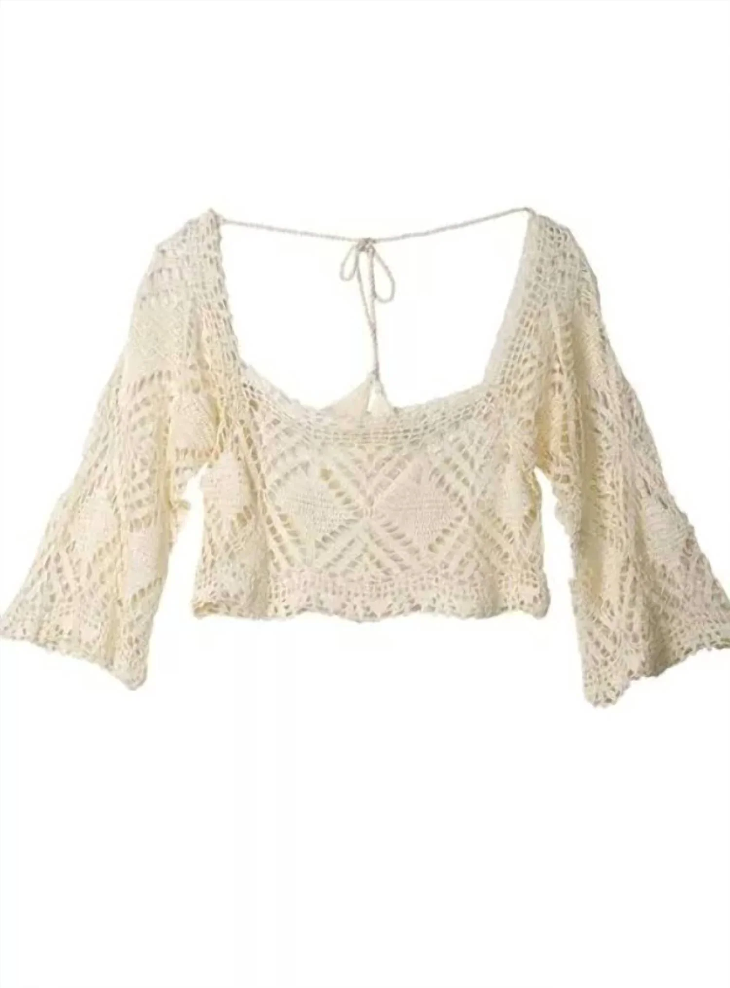 Cody Sweater Cover Up In Natural - Image 4