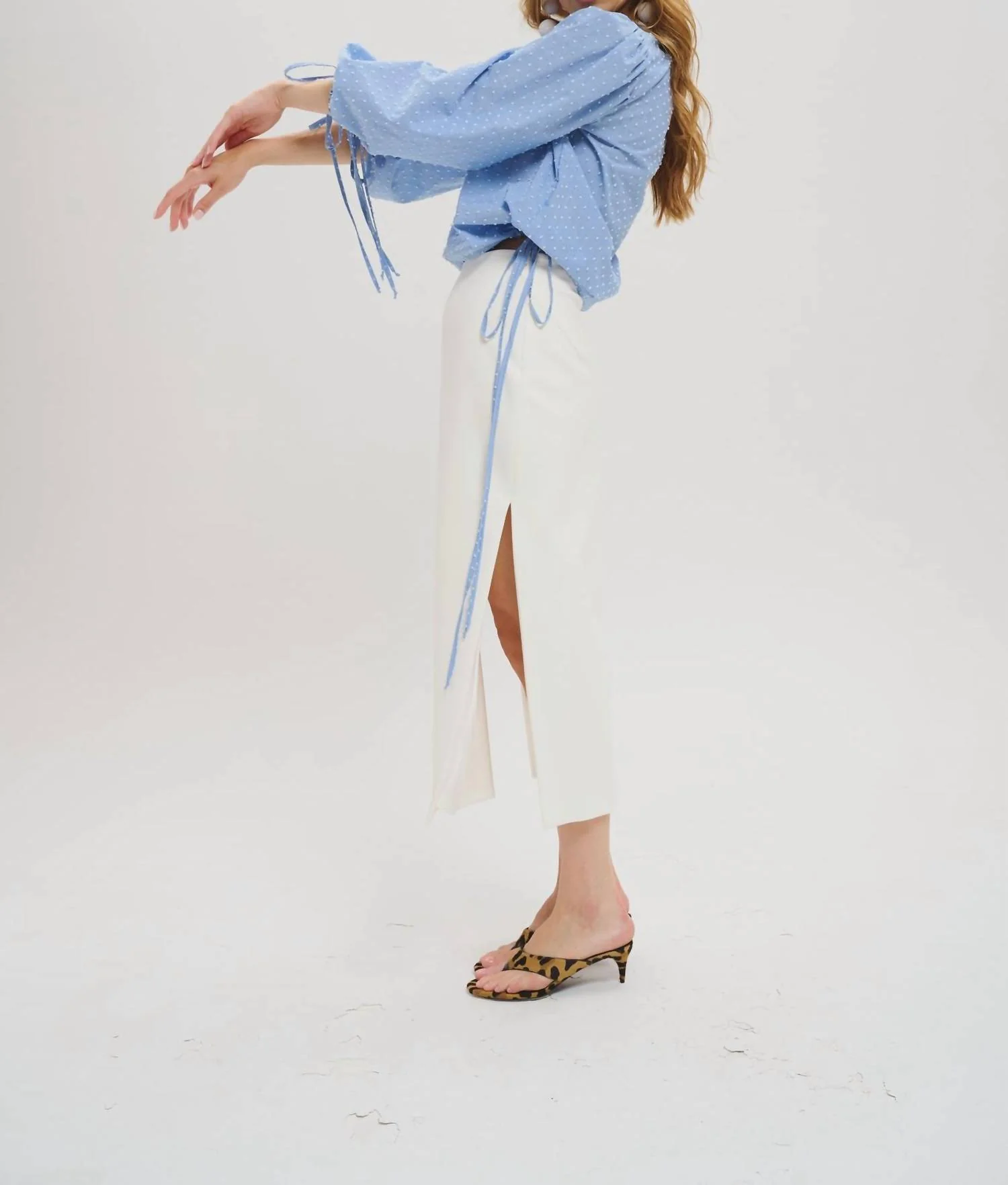 Colette Blouse In Blue - Image 2