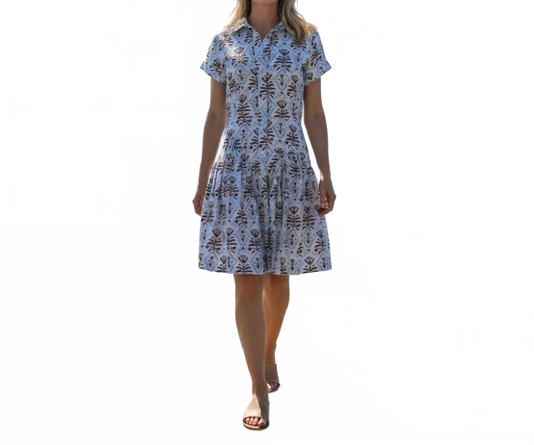 Colette Dress In Blue - Image 2