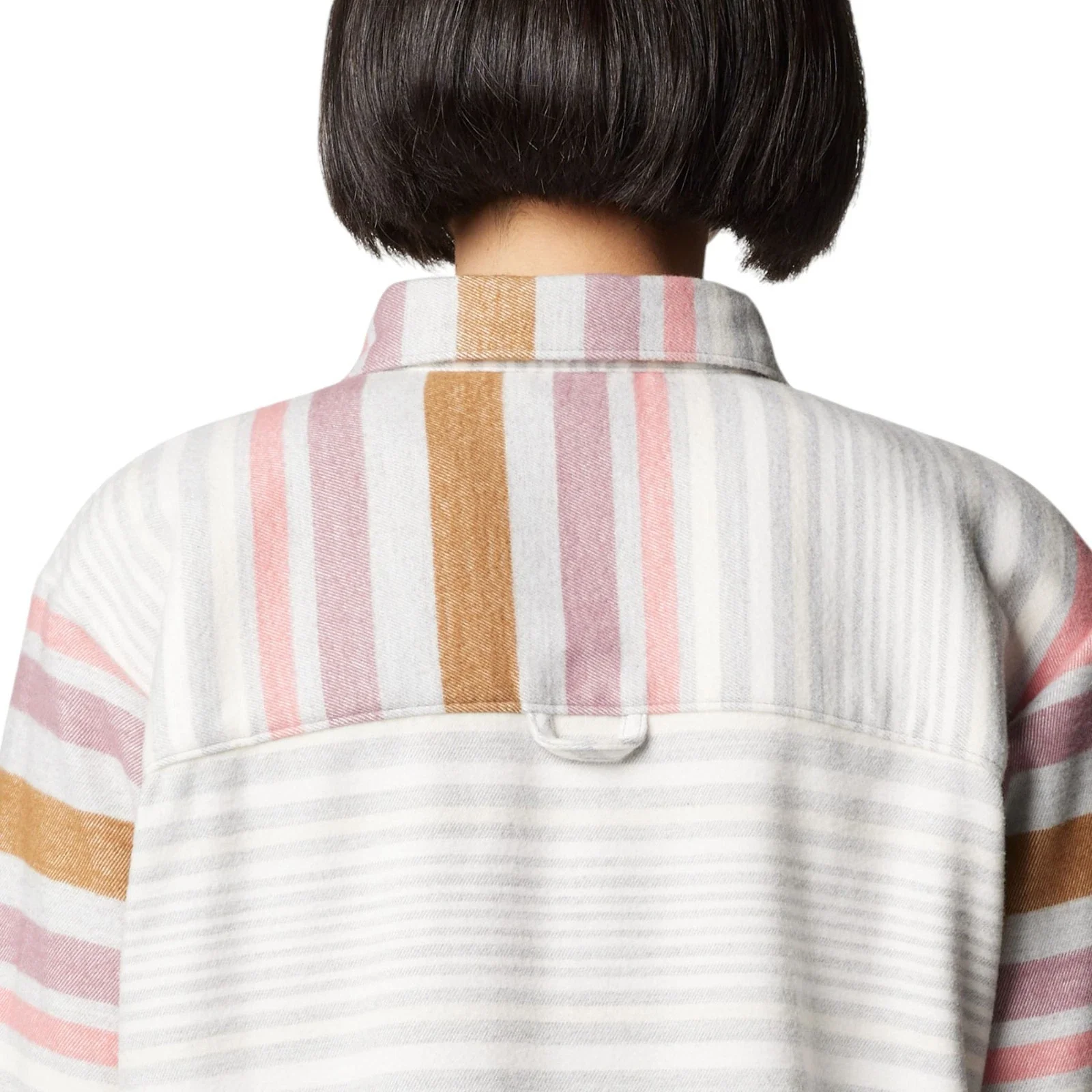 Columbia Blue Point Creek Shirt Jacket Womens Multi Striped Button Up JAX778 - Image 6