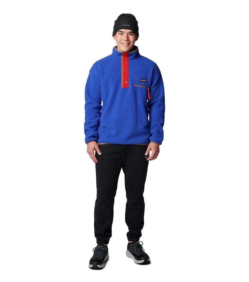 Columbia Helvetia Ii Jacket Men's Clematis Blue Half Snap Fleece Pullover JAX415 - Image 3