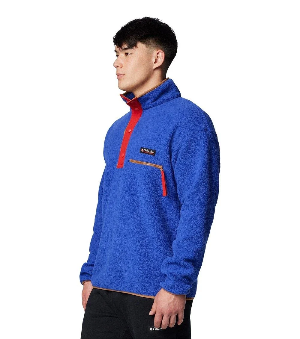 Columbia Helvetia Ii Jacket Men's Clematis Blue Half Snap Fleece Pullover JAX415 - Image 4