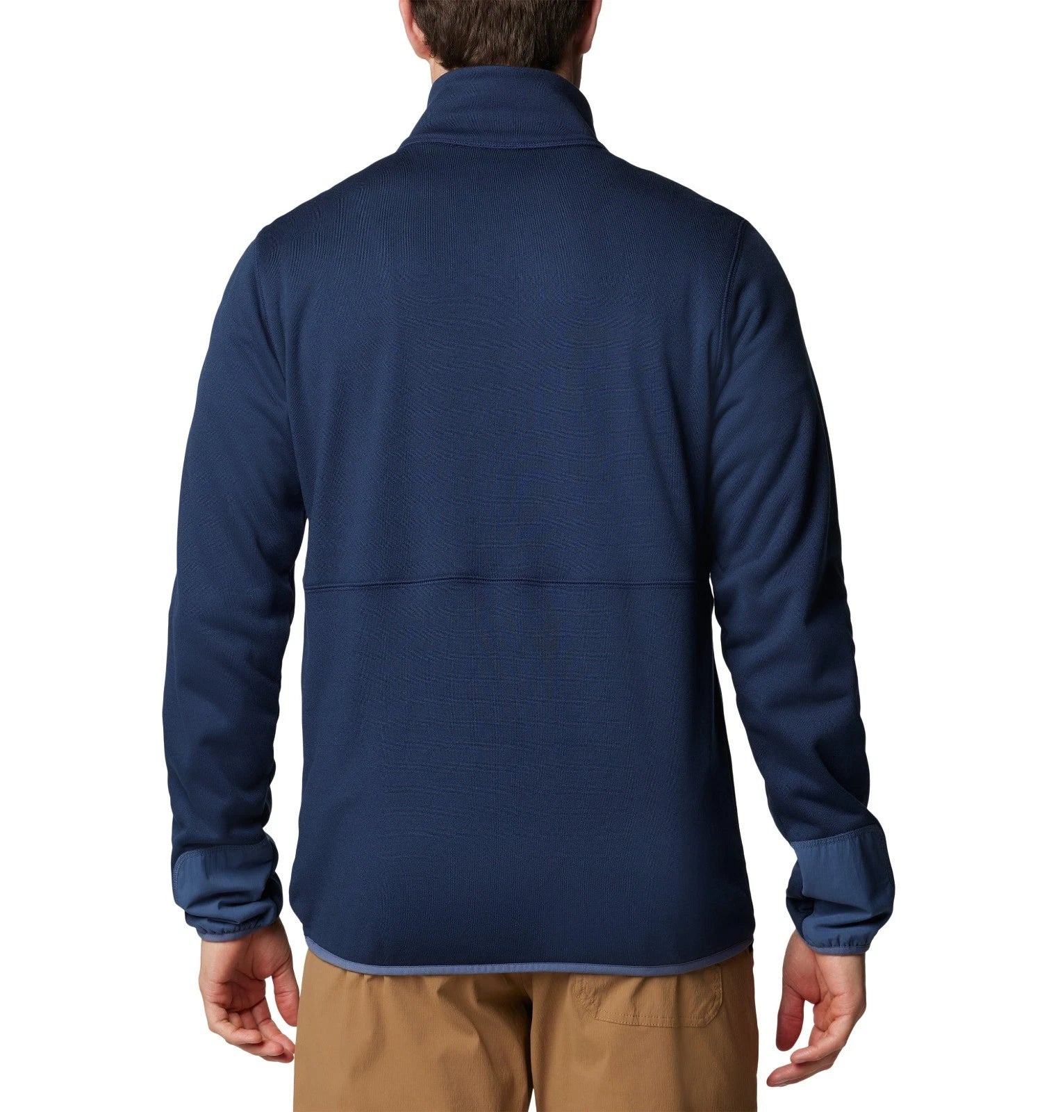 Columbia Hike Half Zip II Jacket Men's Collegiate Blue Fleece Mock Neck JAX889 - Image 3