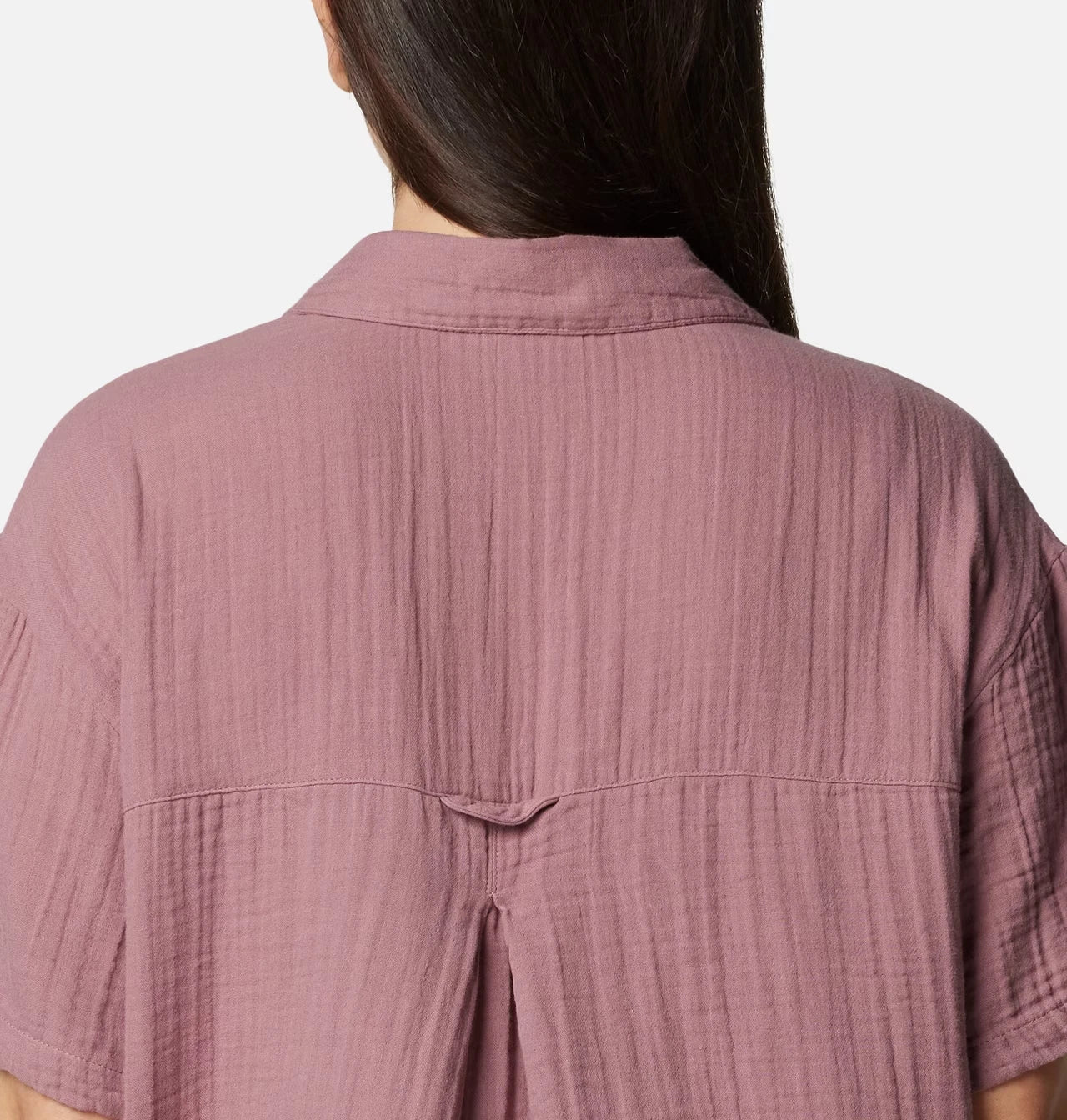 Columbia Holly Hideaway Shirt Women's Purple 100% Cotton Button Up KFC358 - Image 6