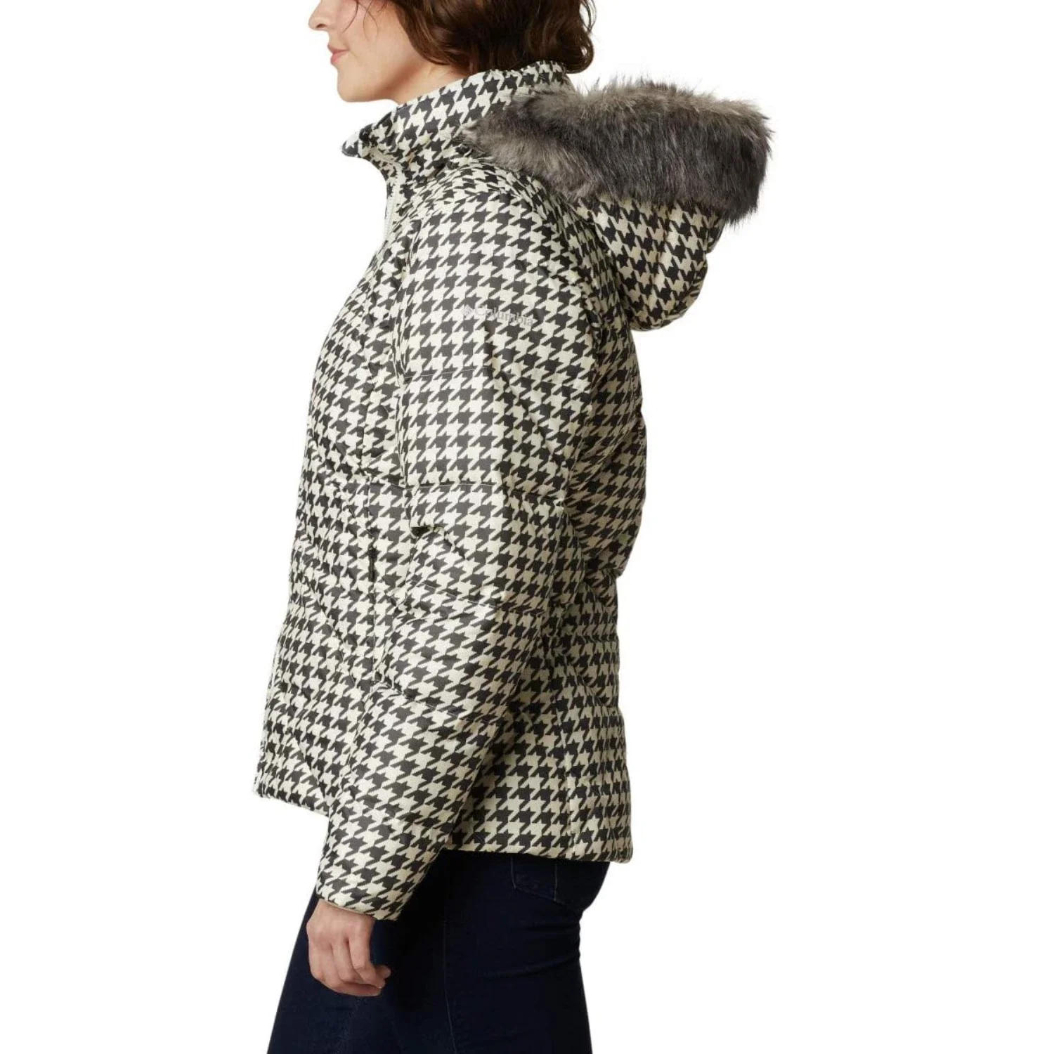Columbia ICY Heights II Down Jacket Women's White Hooded Full Zip KFC478 - Image 3