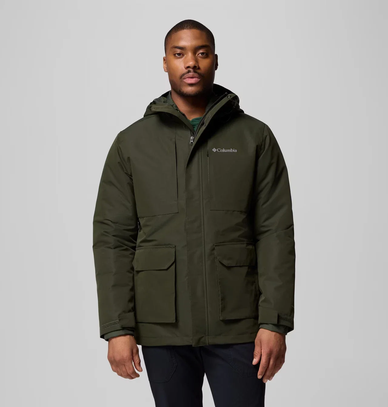 Columbia Landroamer 3-in1 Shirt Jacket Men's Greenscape Waterproof JAX763