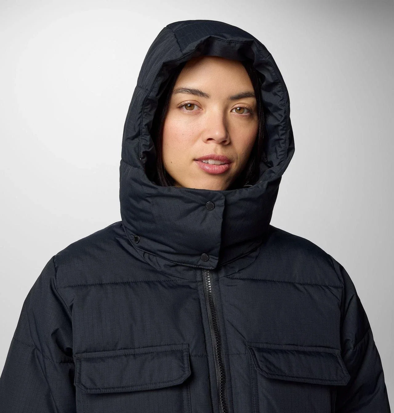 Columbia Longhorn Ridge Jacket Women's Black Insulated Full Zip Hooded JAX896 - Image 5