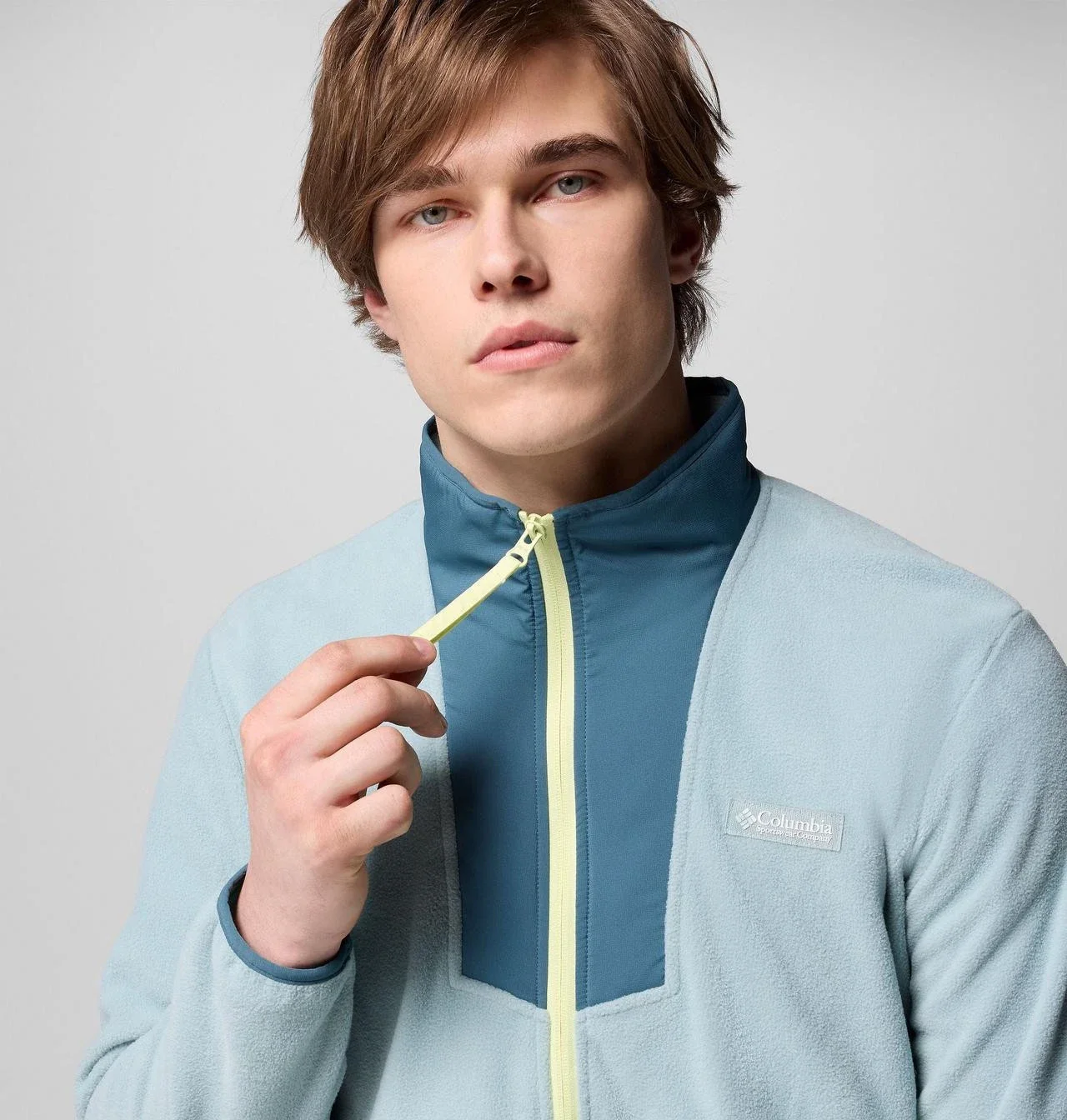 Columbia Sequoia Grove Jacket Men's Blue Fleece Half Zip Long Sleeve JAX297 - Image 5