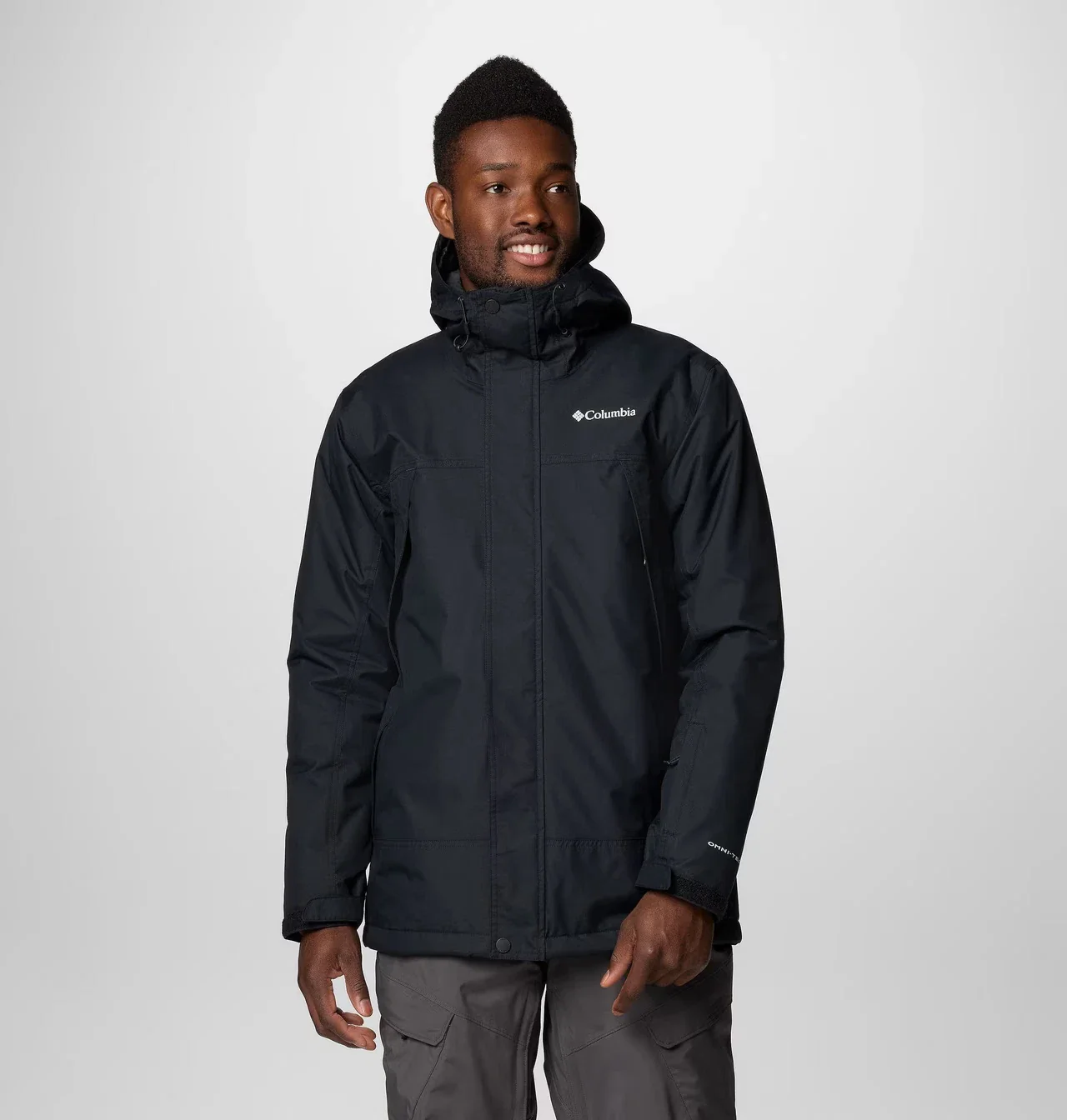 Columbia Shotski Jacket Men's Black Waterproof Insulated Full Zip JAX1104