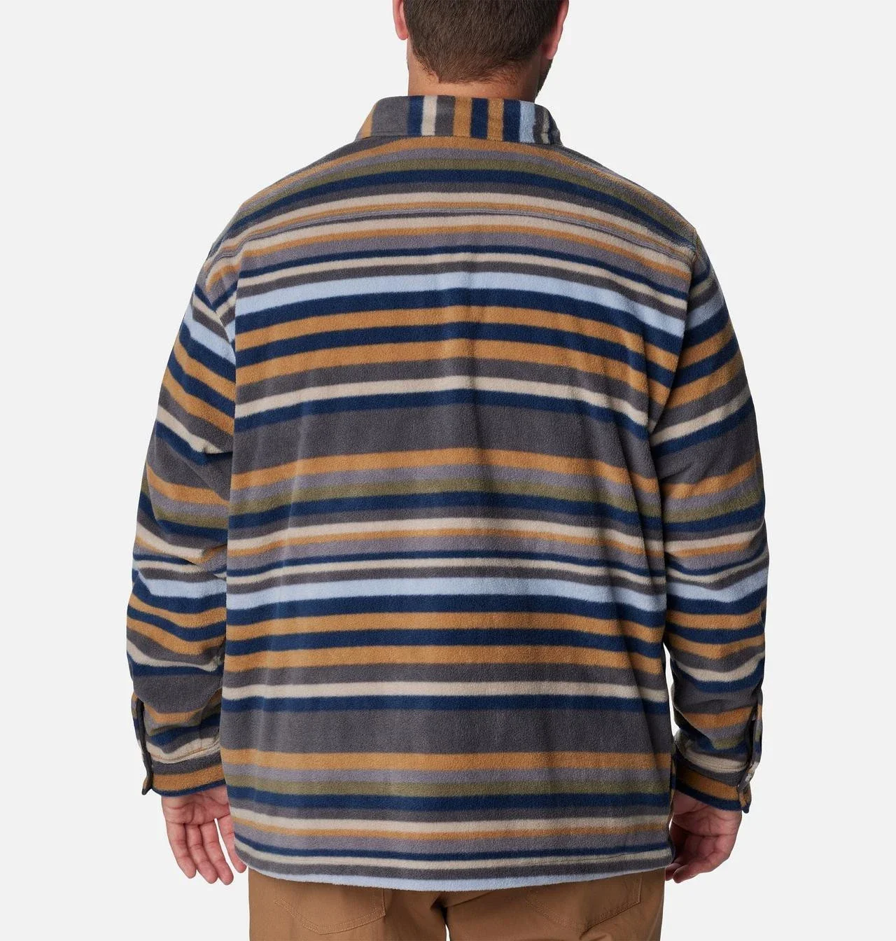 Columbia Steens Mountain Printed Shirt Jacket Men's Multicolor Striped JZZ574 - Image 2