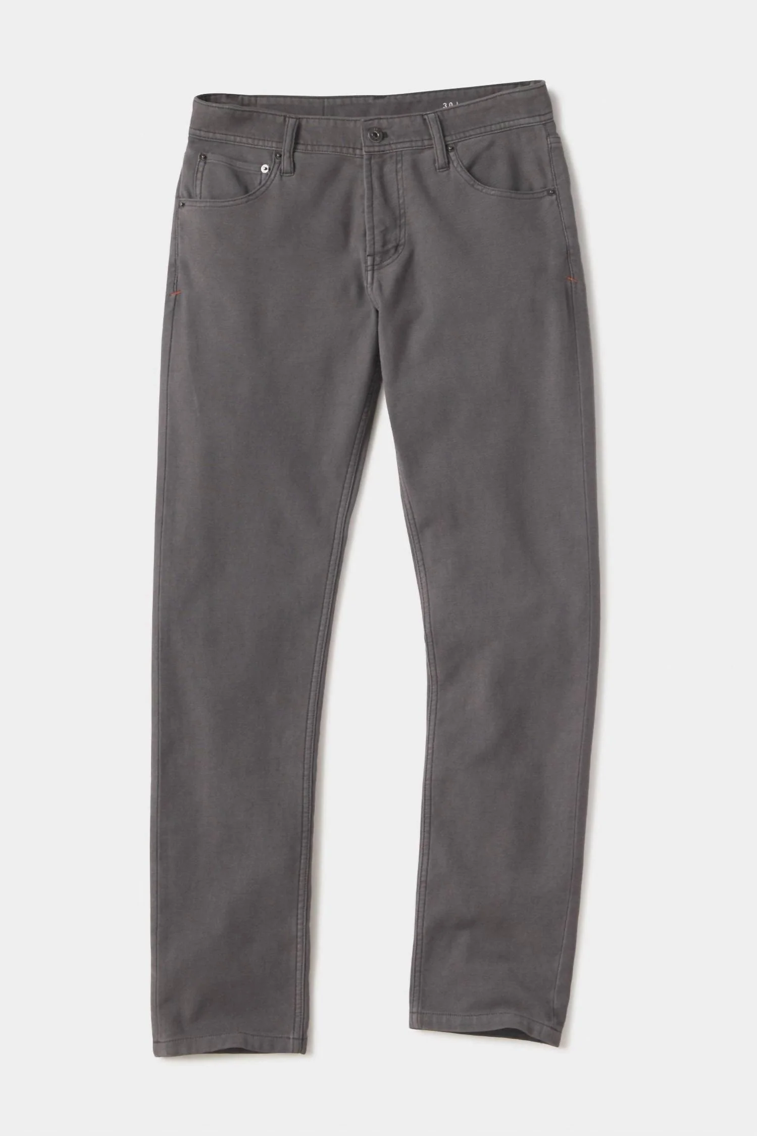 Comfort Slim Terry Pants In Steel - Image 4