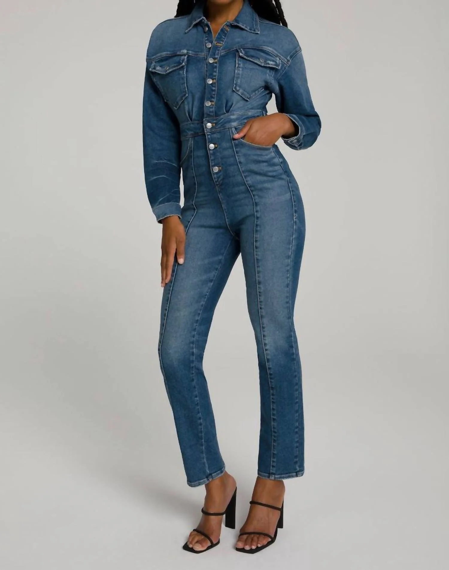 Committed To Fit Jumpsuit In Blue