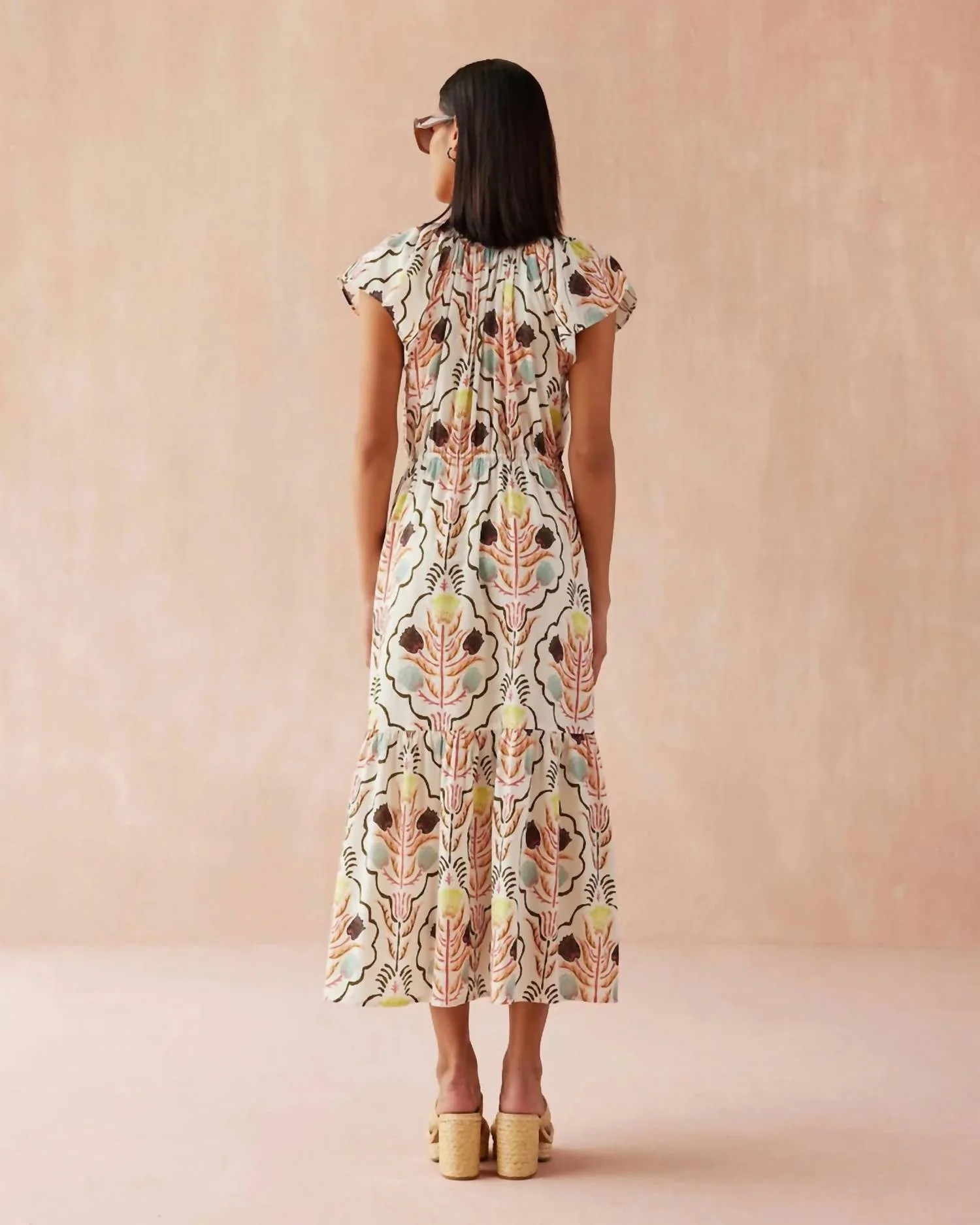 Cora Midi Dress In Kirini Meadow - Image 2