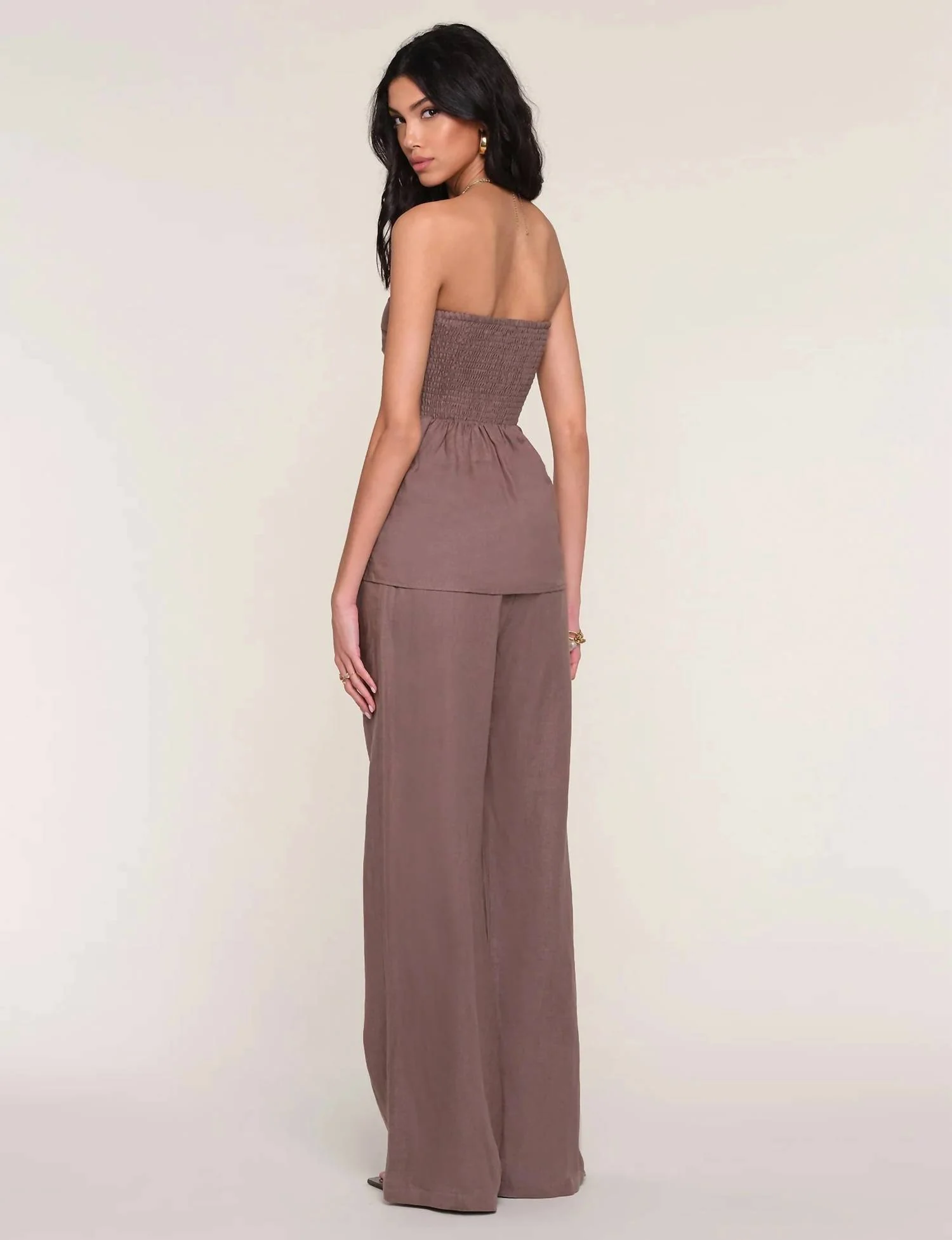 Corinne Strapless Top In Driftwood - Image 3