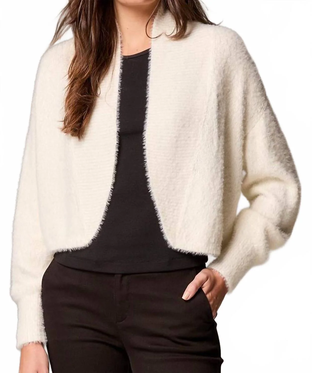 Cozy Chic Shrug Cardigan In White