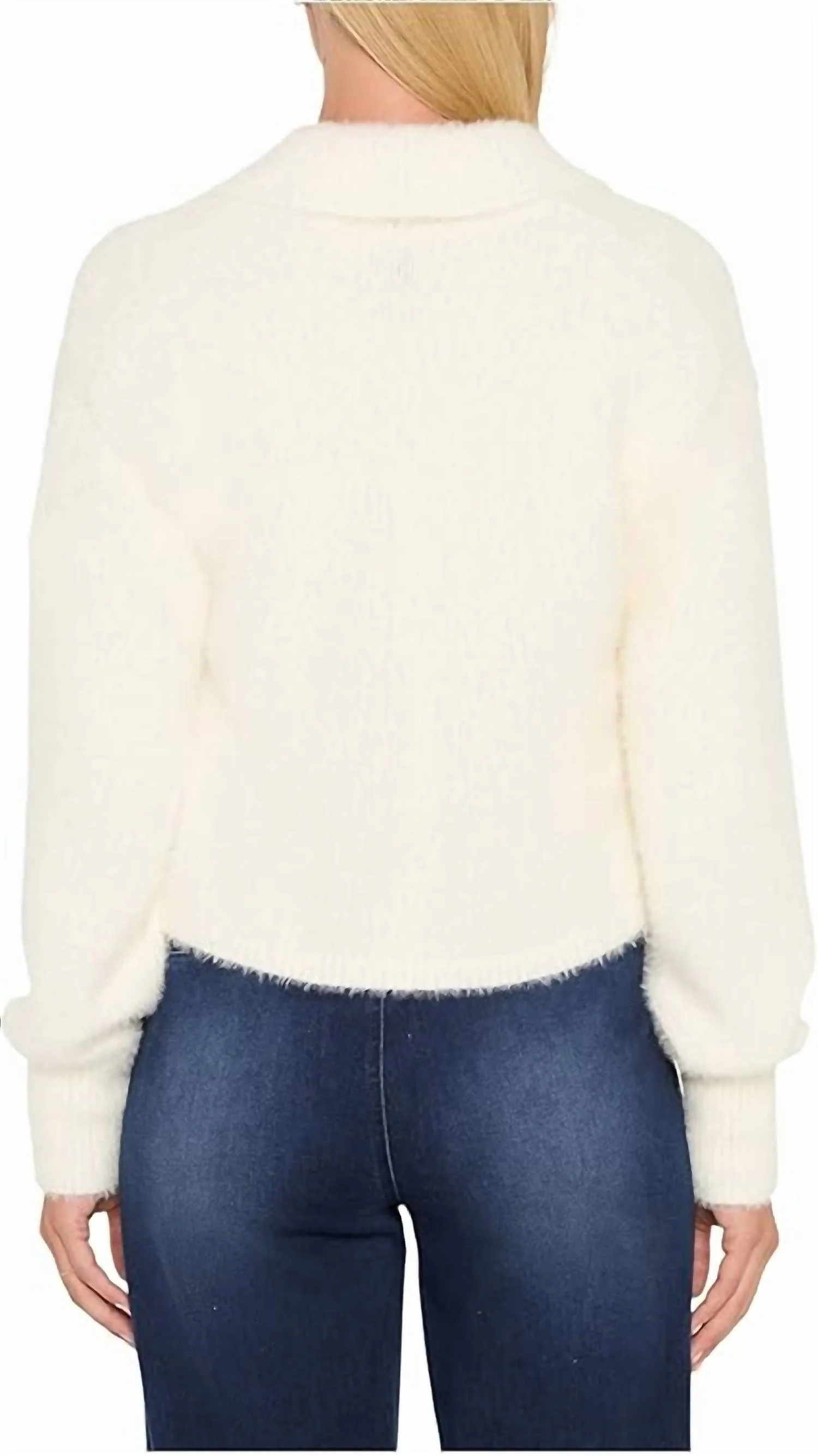 Cozy Chic Shrug Cardigan In White - Image 2