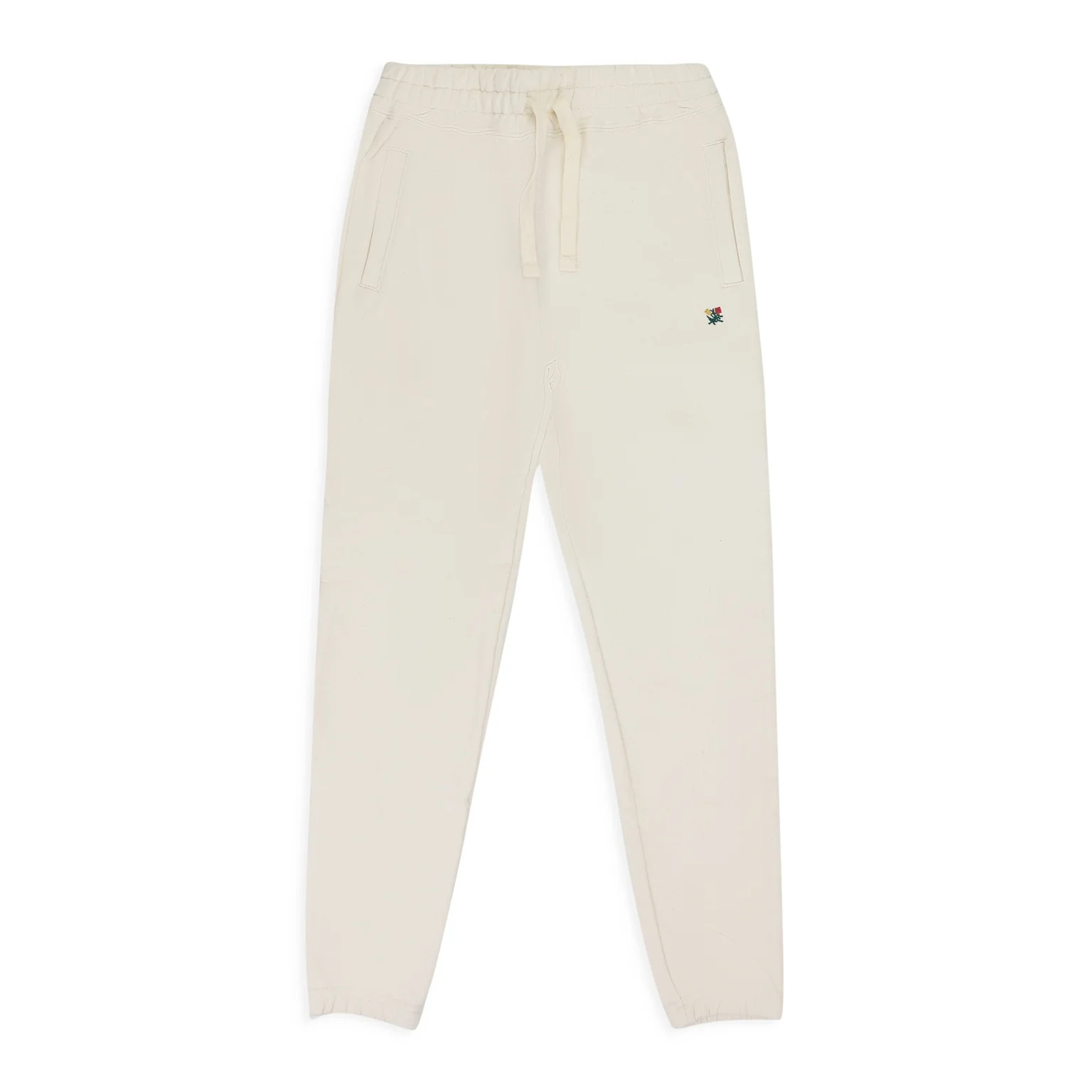 Cream Crest Sweatpants