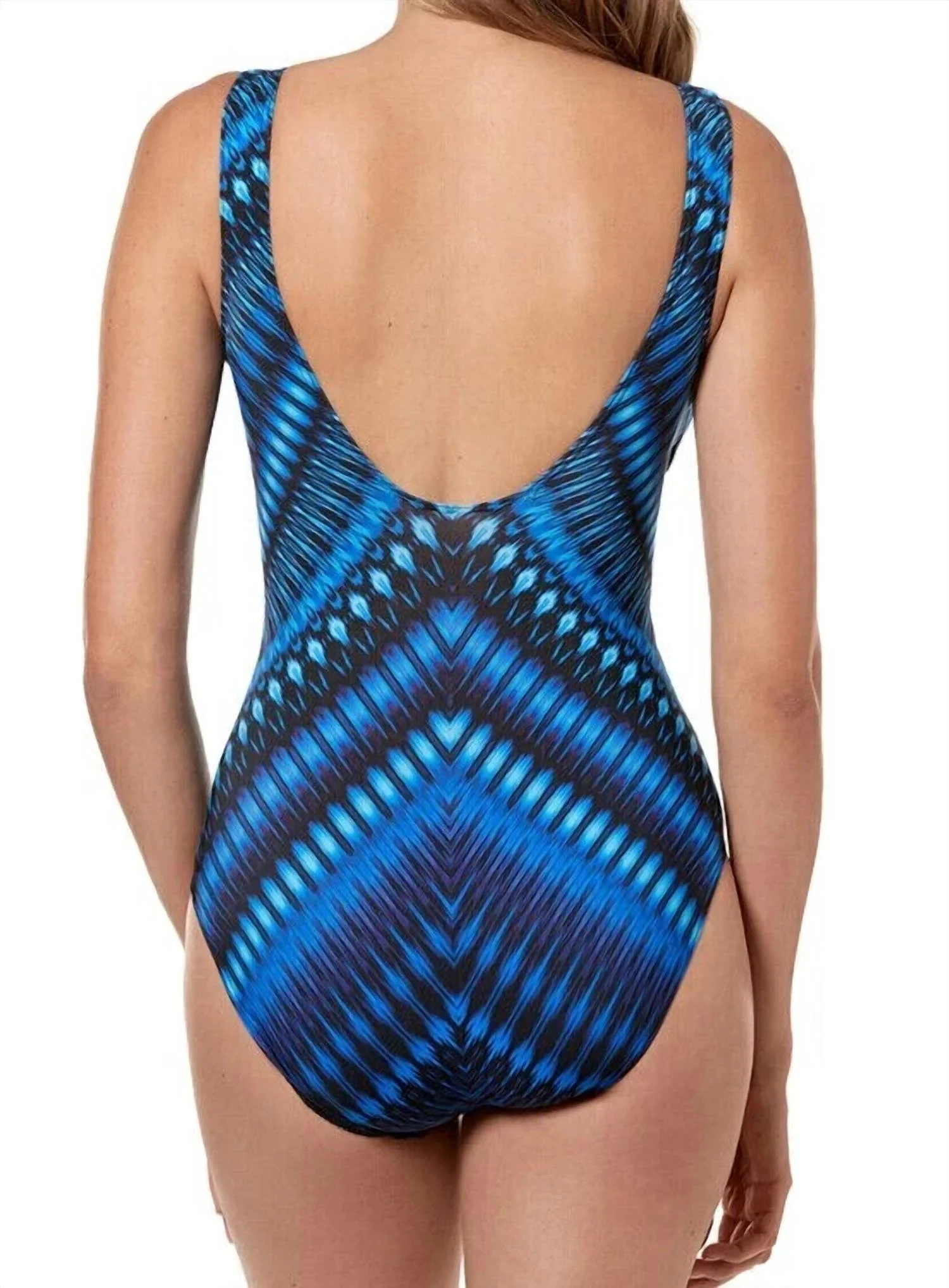 Criss Cross Escape Underwire One Piece Swimsuit In Marrakech - Image 2