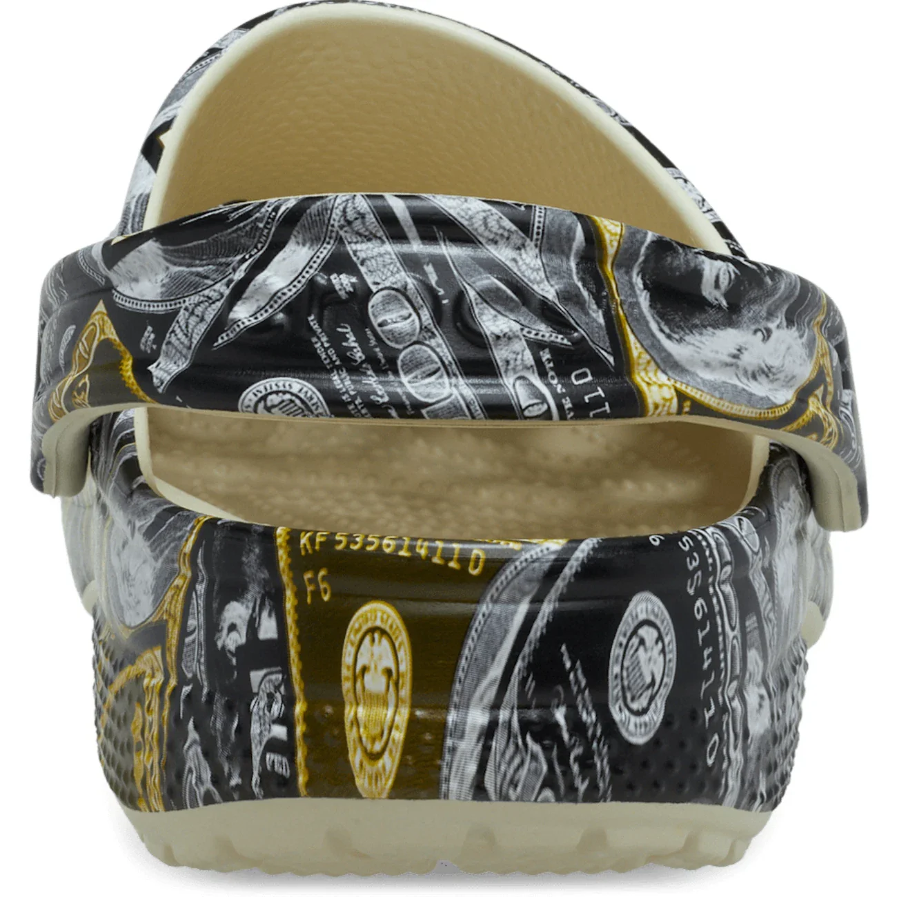 Crocs Classic Money 211968-2Y2 Clogs Men's Bone Printed Comfort Shoes JAX530 - Image 5