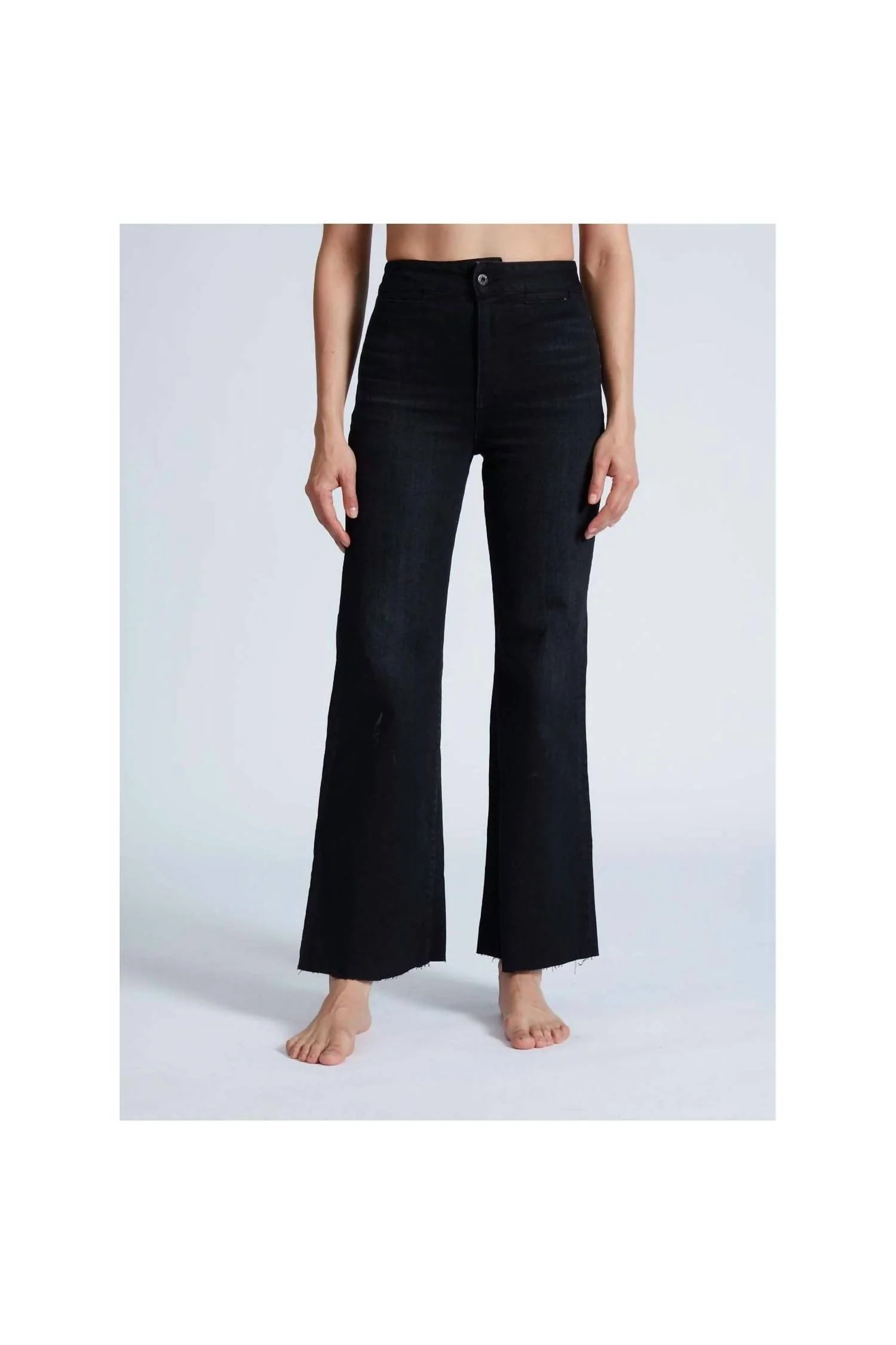 Crop Brighton Wide Leg Pants In Rock - Image 2