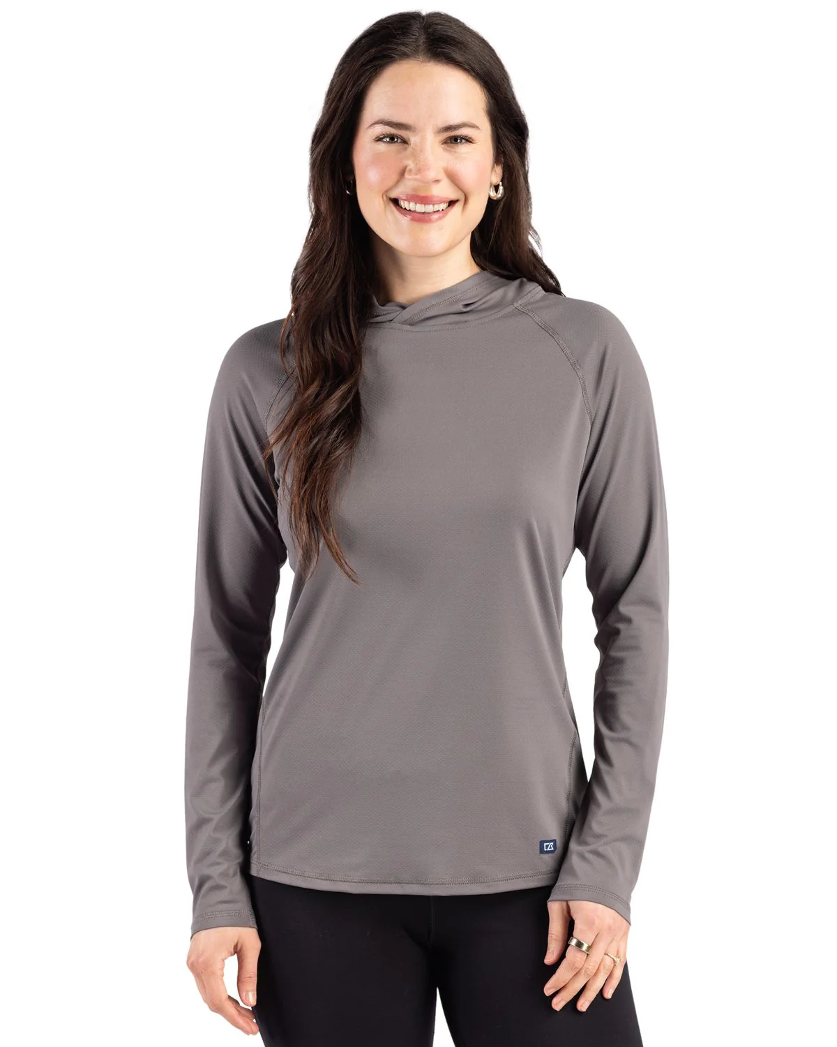 Cutter & Buck Prospect Recycled  Featherlight Stretch Womens Hooded Pullover - Image 5