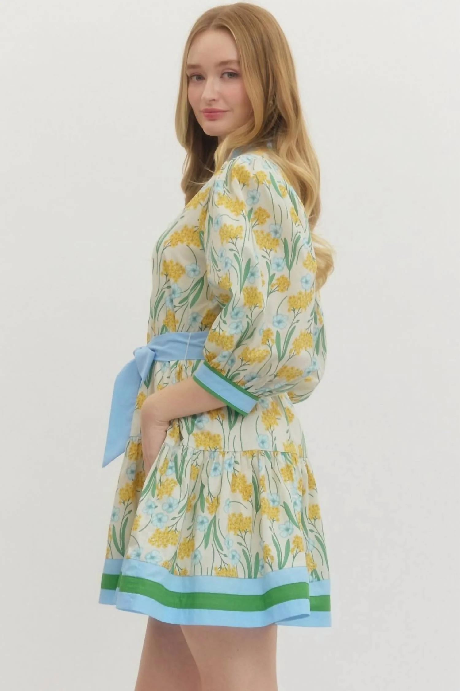 Dafne Dress In Blue - Image 2