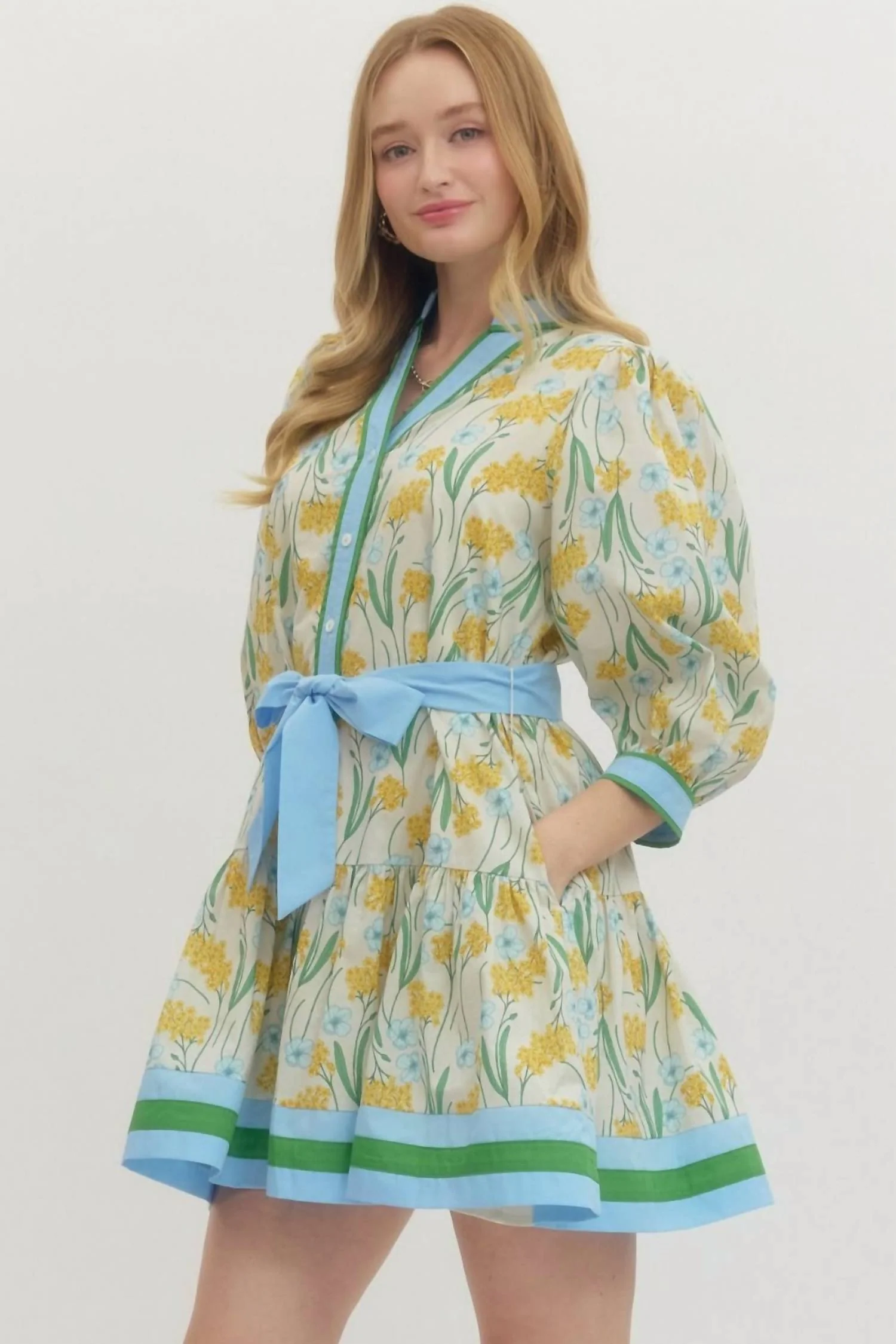 Dafne Dress In Blue - Image 4