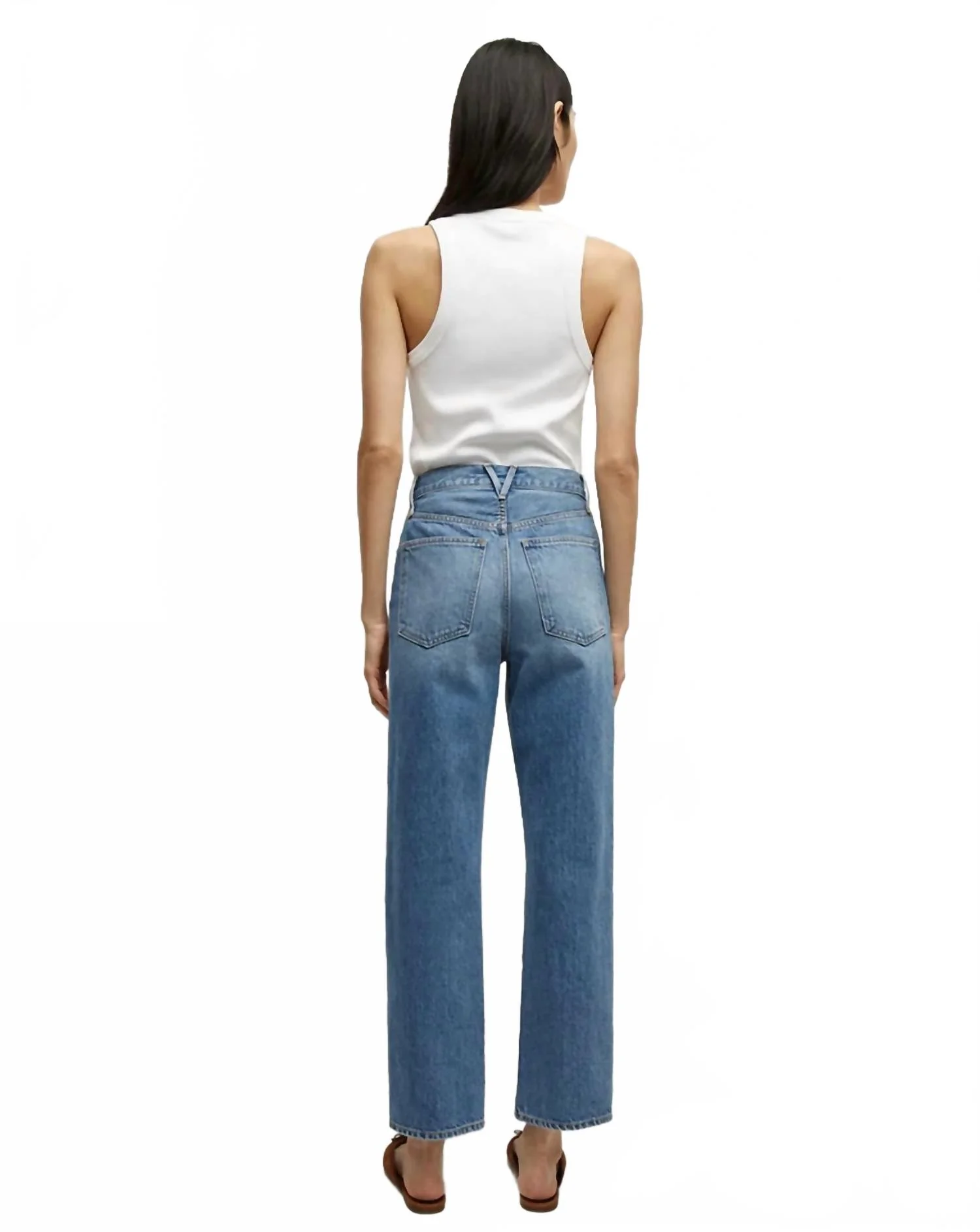 Daniela Ankle Straight Leg Jean In Lakeshore Blush - Image 3
