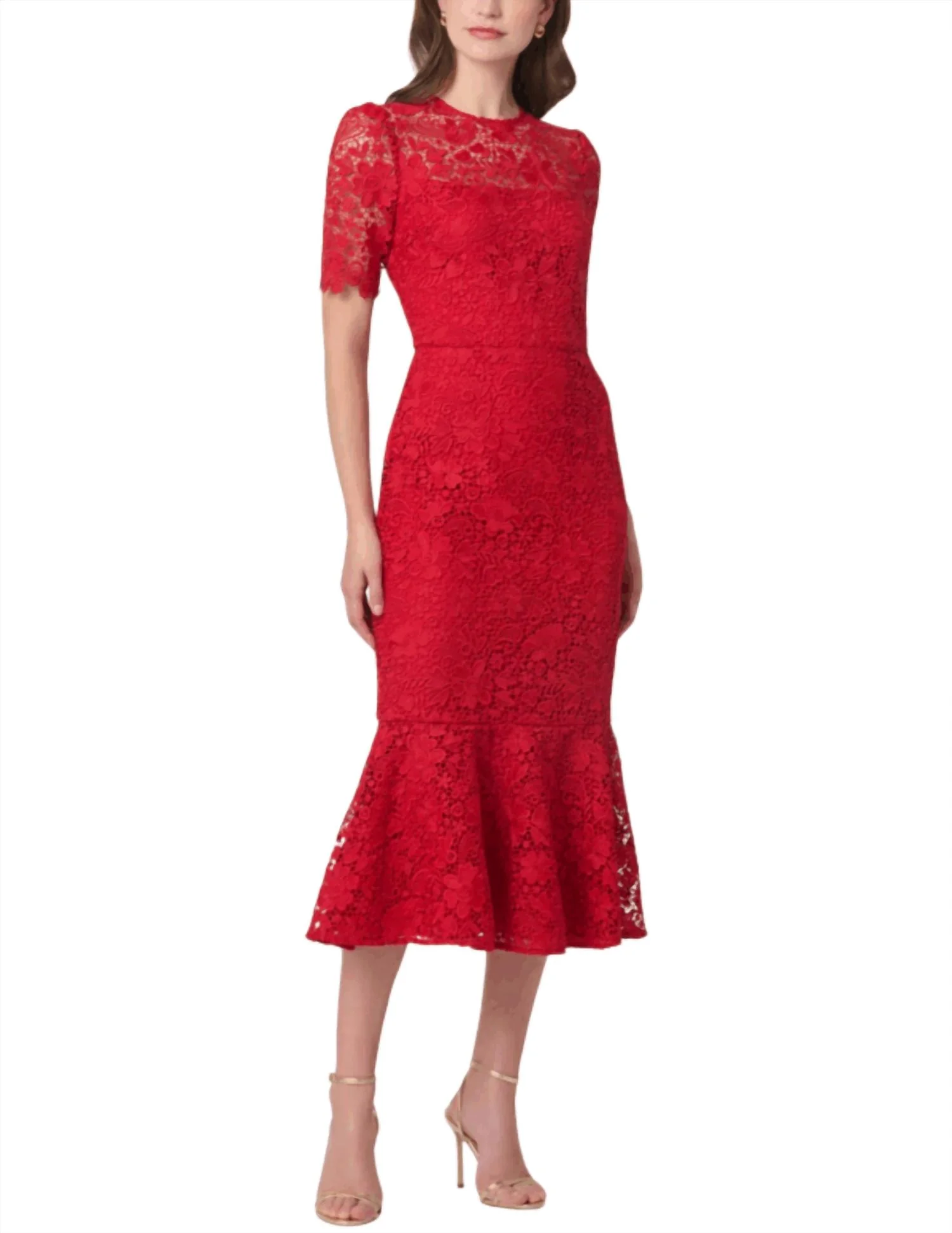 Darcy Dress In Cherry