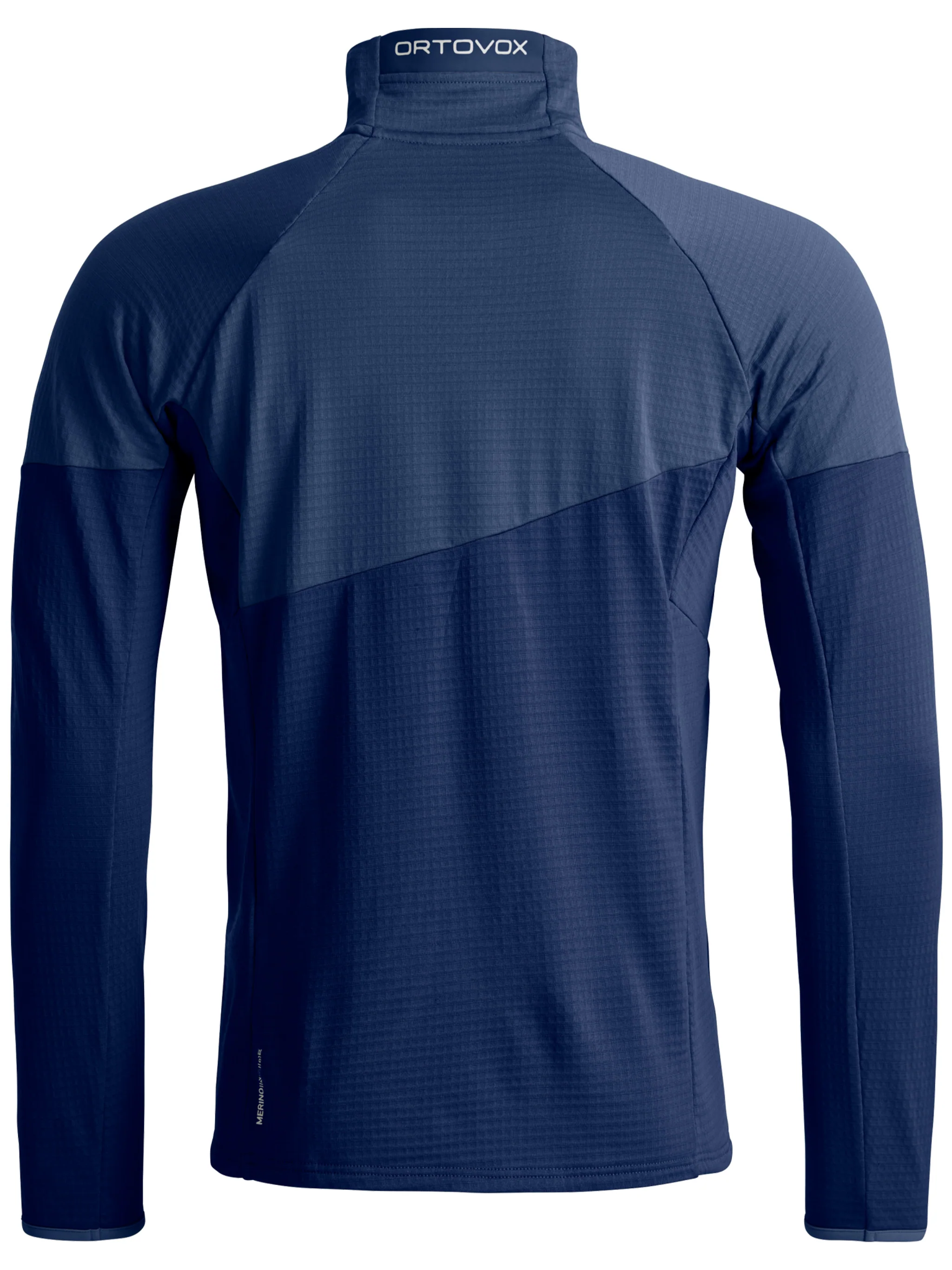 Dark Blue Fleece Light Grid Active Jacket - Image 2