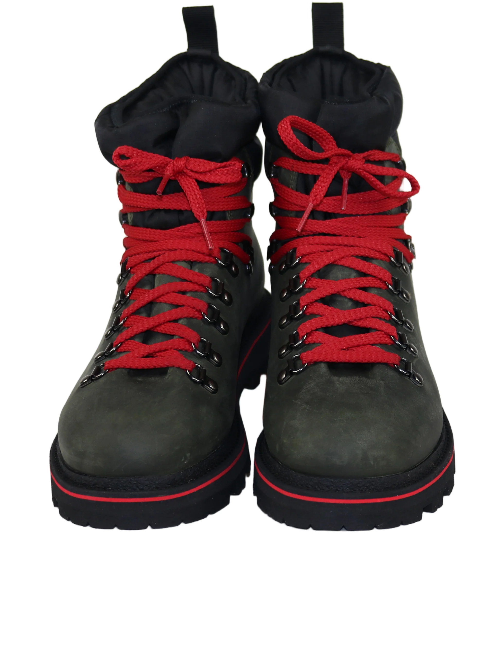 Dark Olive Green Groste Leather Ski Snow Boots - Image 4