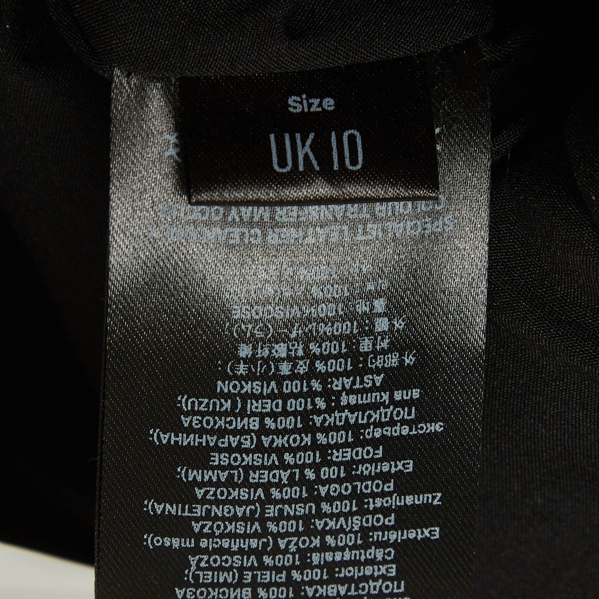 David Koma Black Leather Strapless Mini Dress - Image 6