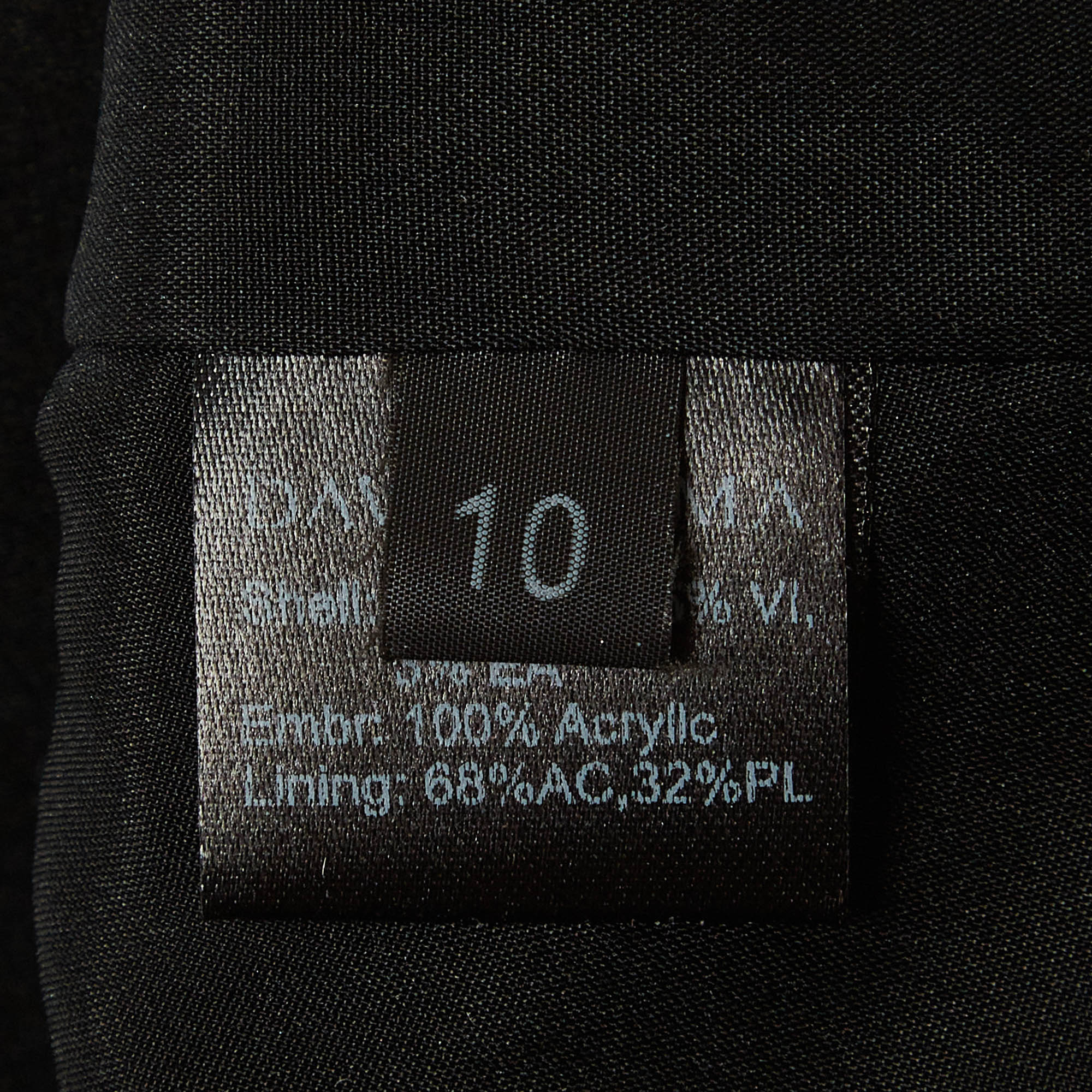 David Koma Black Stretch Crepe Embellished A-Line Mini Dress - Image 6