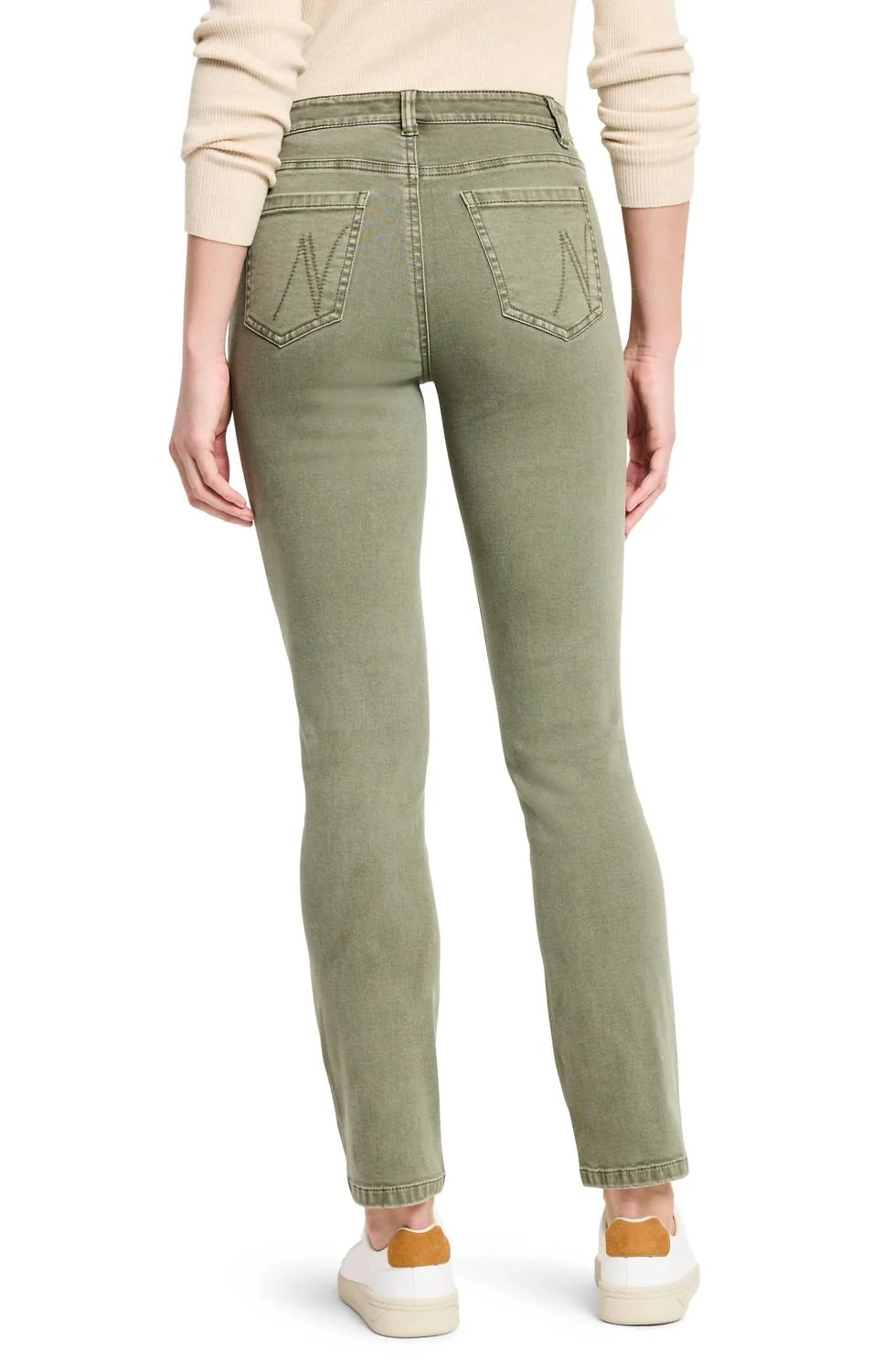Daytrip Straight Carpenter Jeans In Olivewood - Image 3