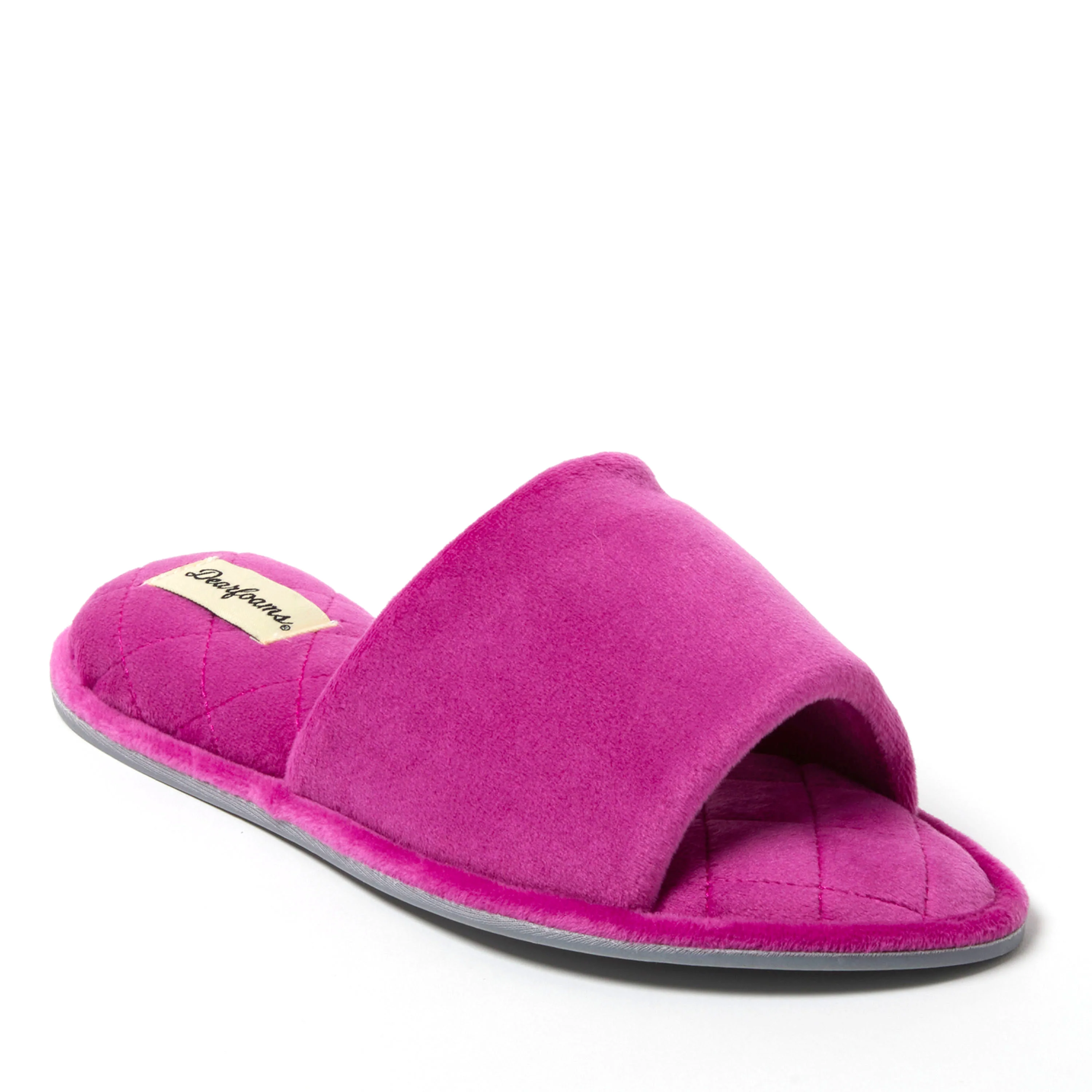 Dearfoams Women's Beatrice Microfiber Velour Slide House Slipper - Image 7