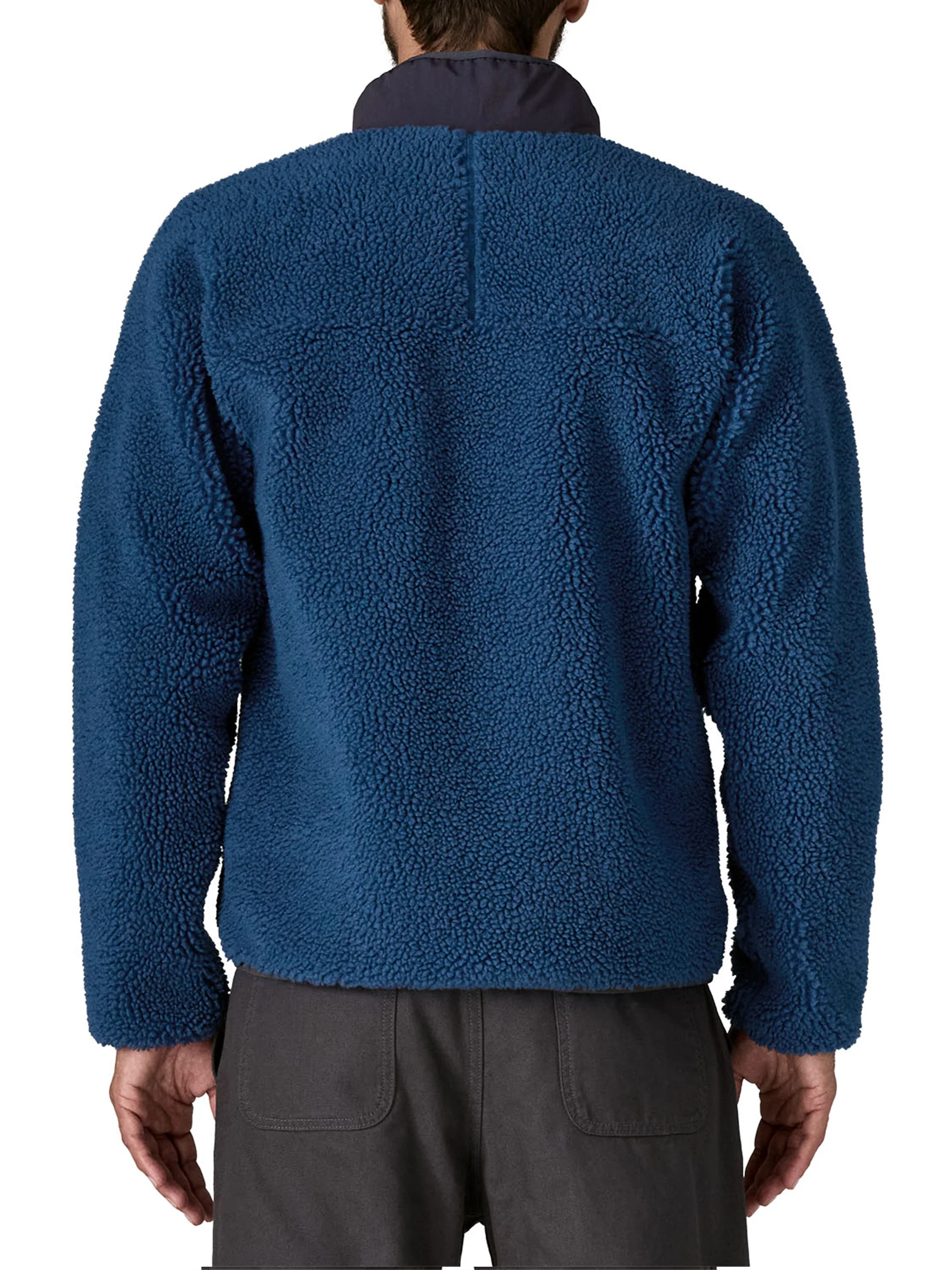 Deep Blue Classic Retro-X Fleece Jacket - Image 3